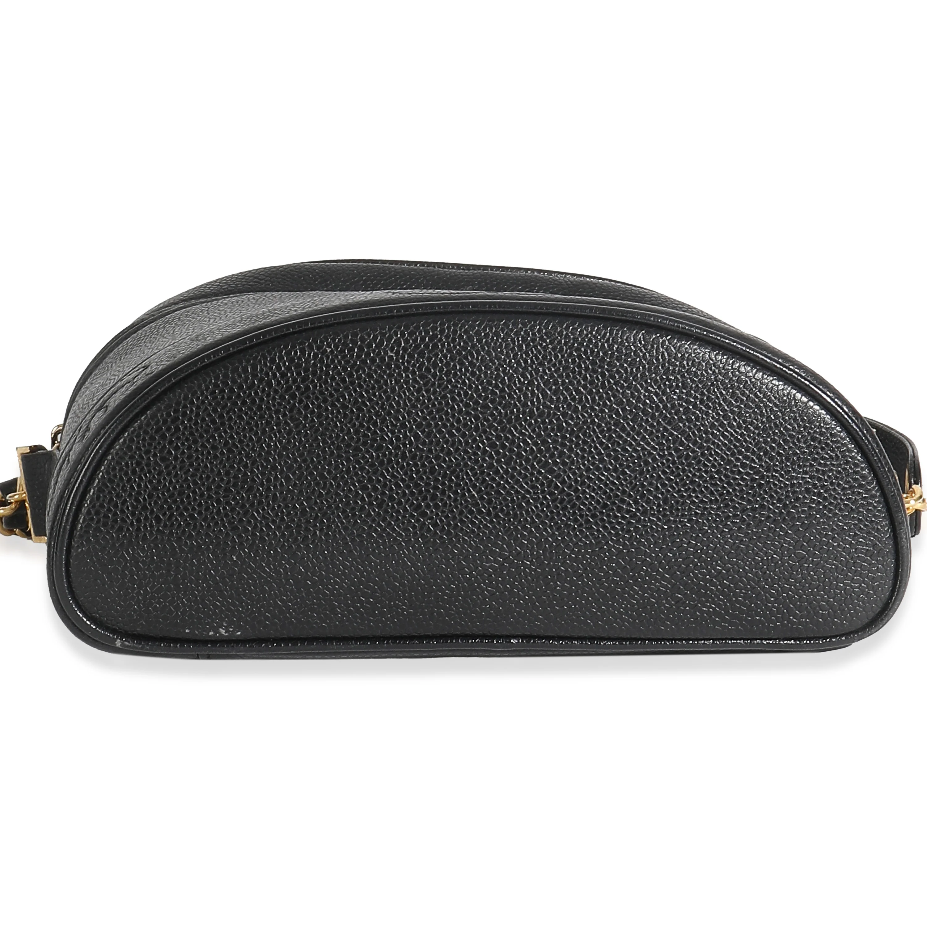 Vintage Black Caviar Triple CC Crossbody Handbag - Image 5