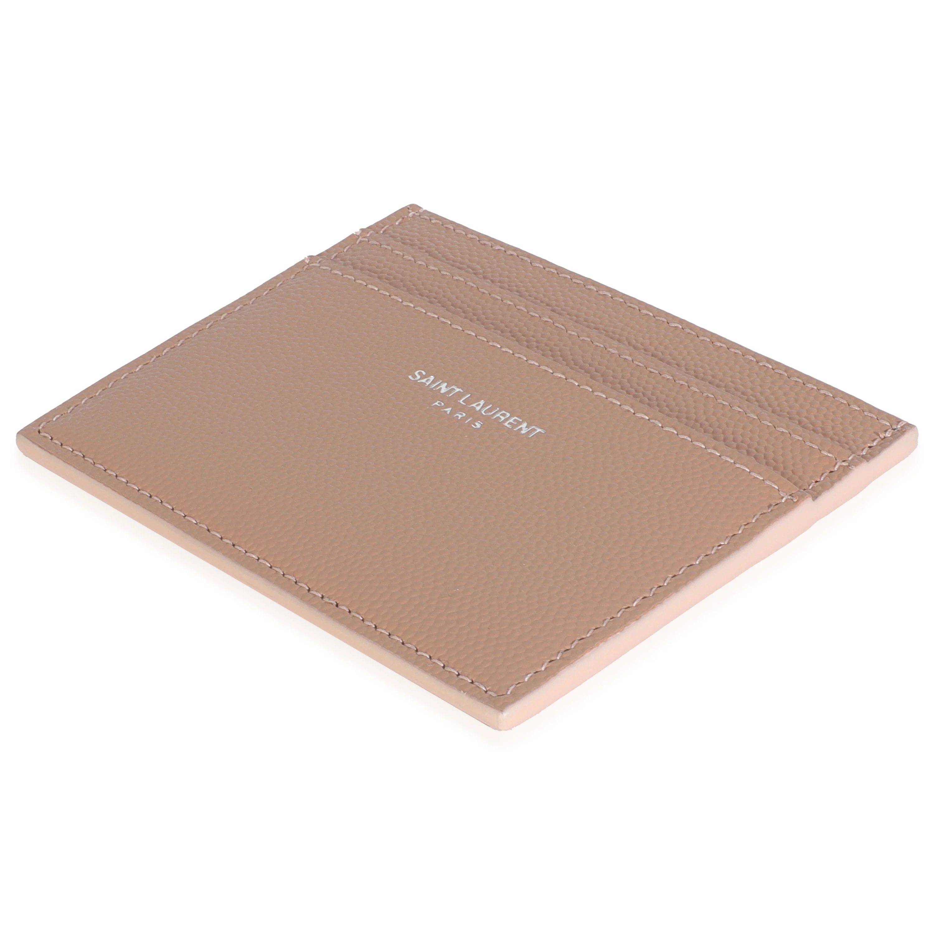 Dark Pink Grain De Poudre Credit Card Case - Image 6