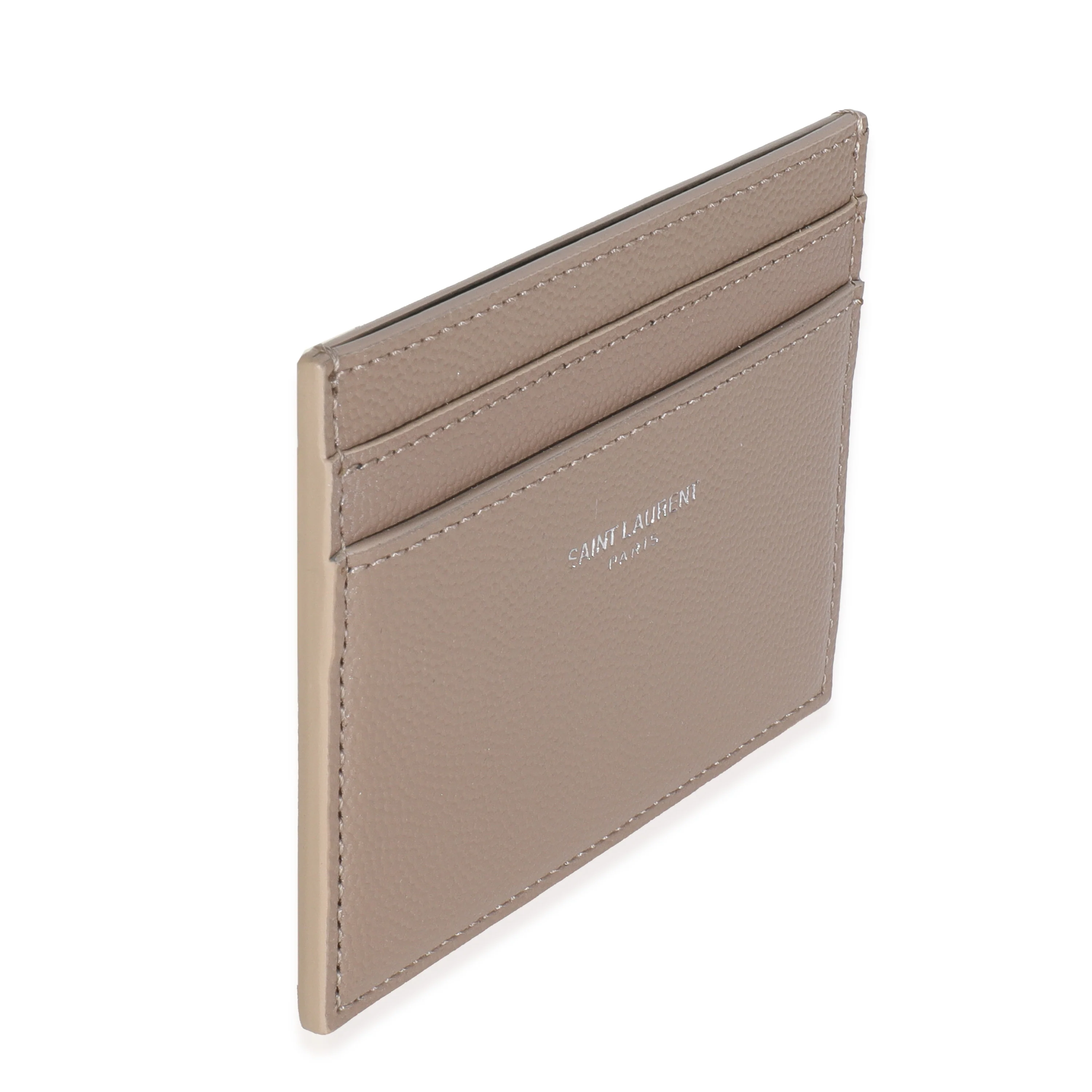 Taupe Grain De Poudre Credit Card Case - Image 3