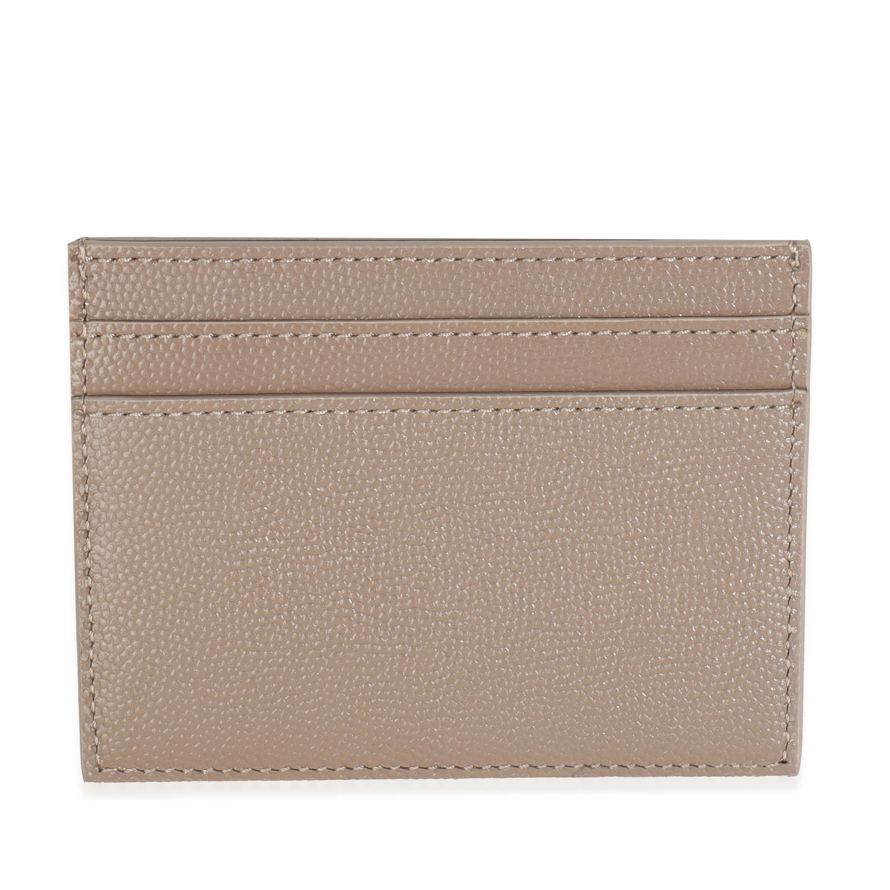 Taupe Grain De Poudre Credit Card Case - Image 4
