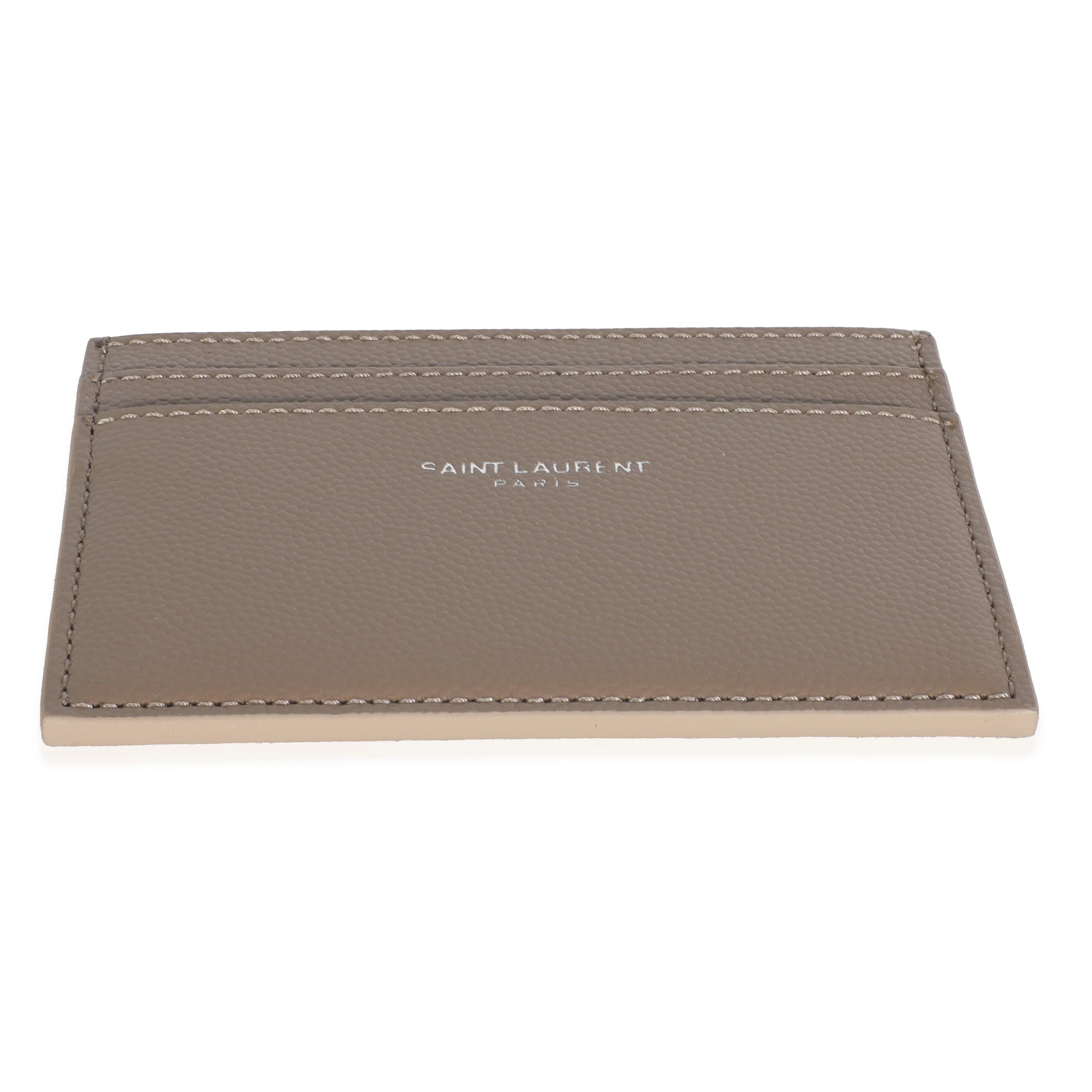 Taupe Grain De Poudre Credit Card Case - Image 5