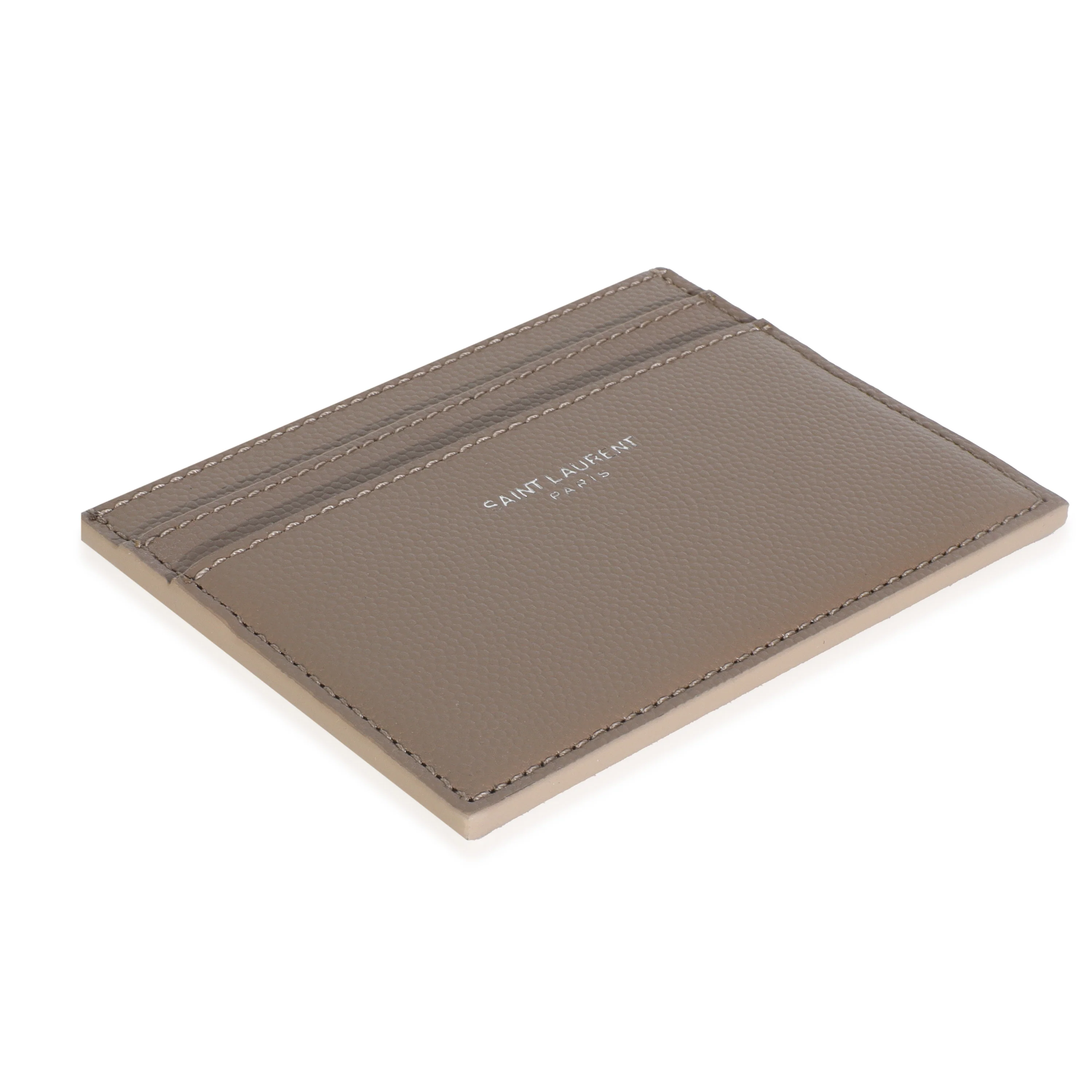 Taupe Grain De Poudre Credit Card Case - Image 7