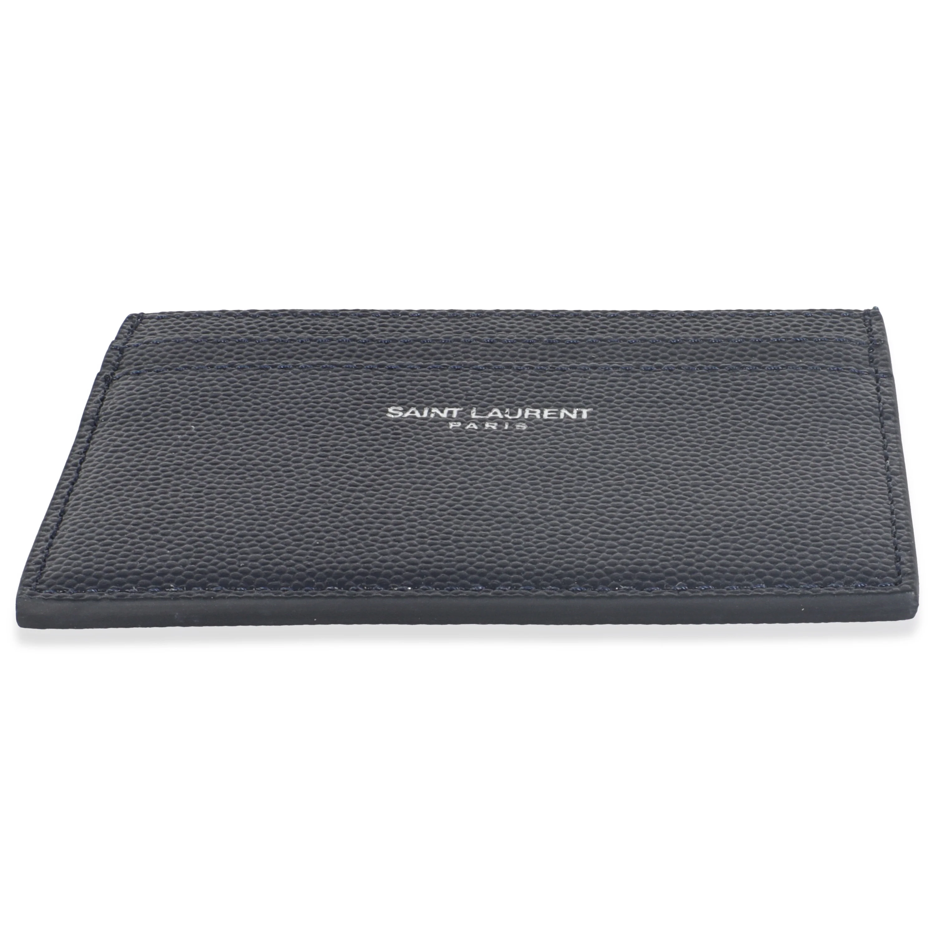 Navy Grain De Poudre Credit Card Case - Image 5