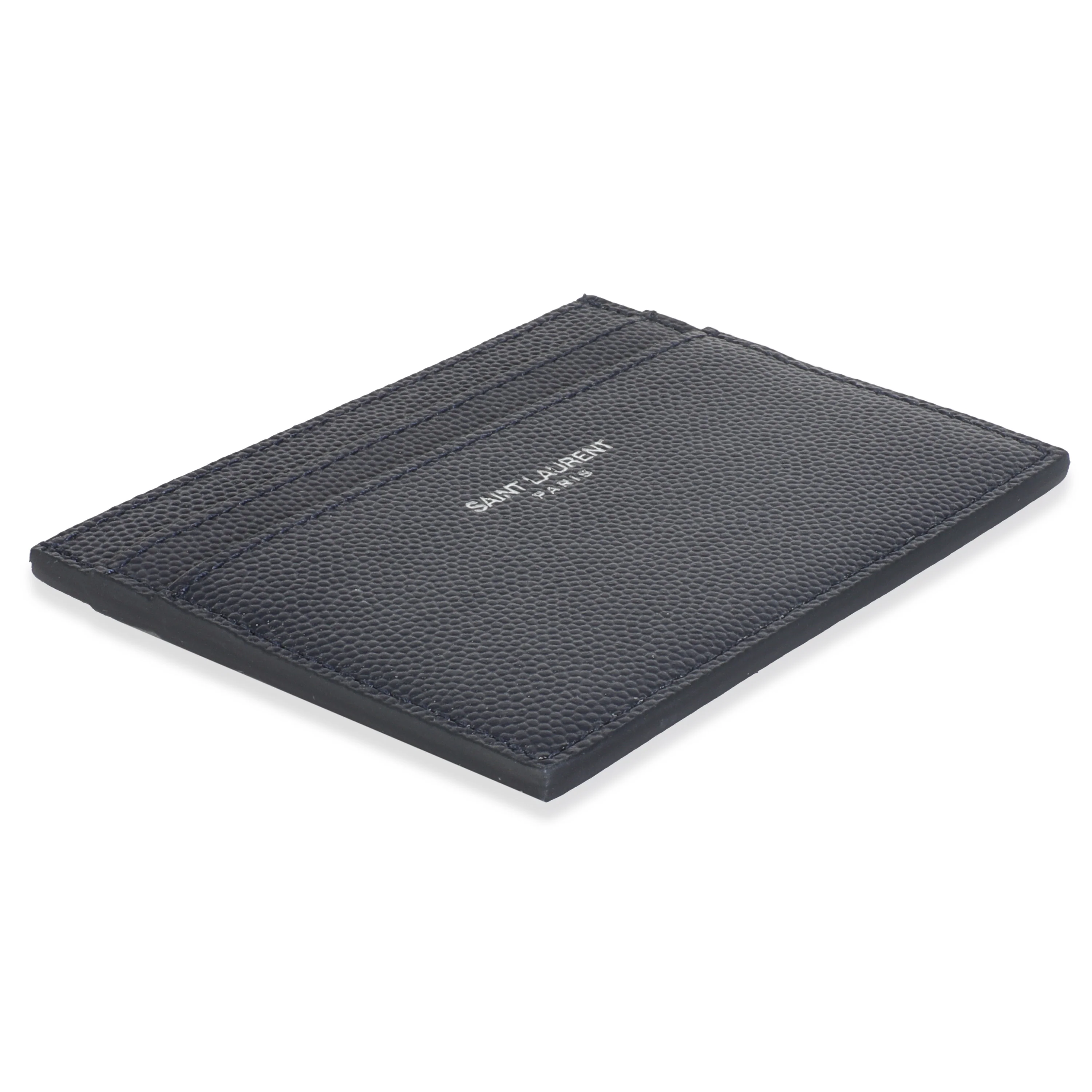 Navy Grain De Poudre Credit Card Case - Image 6