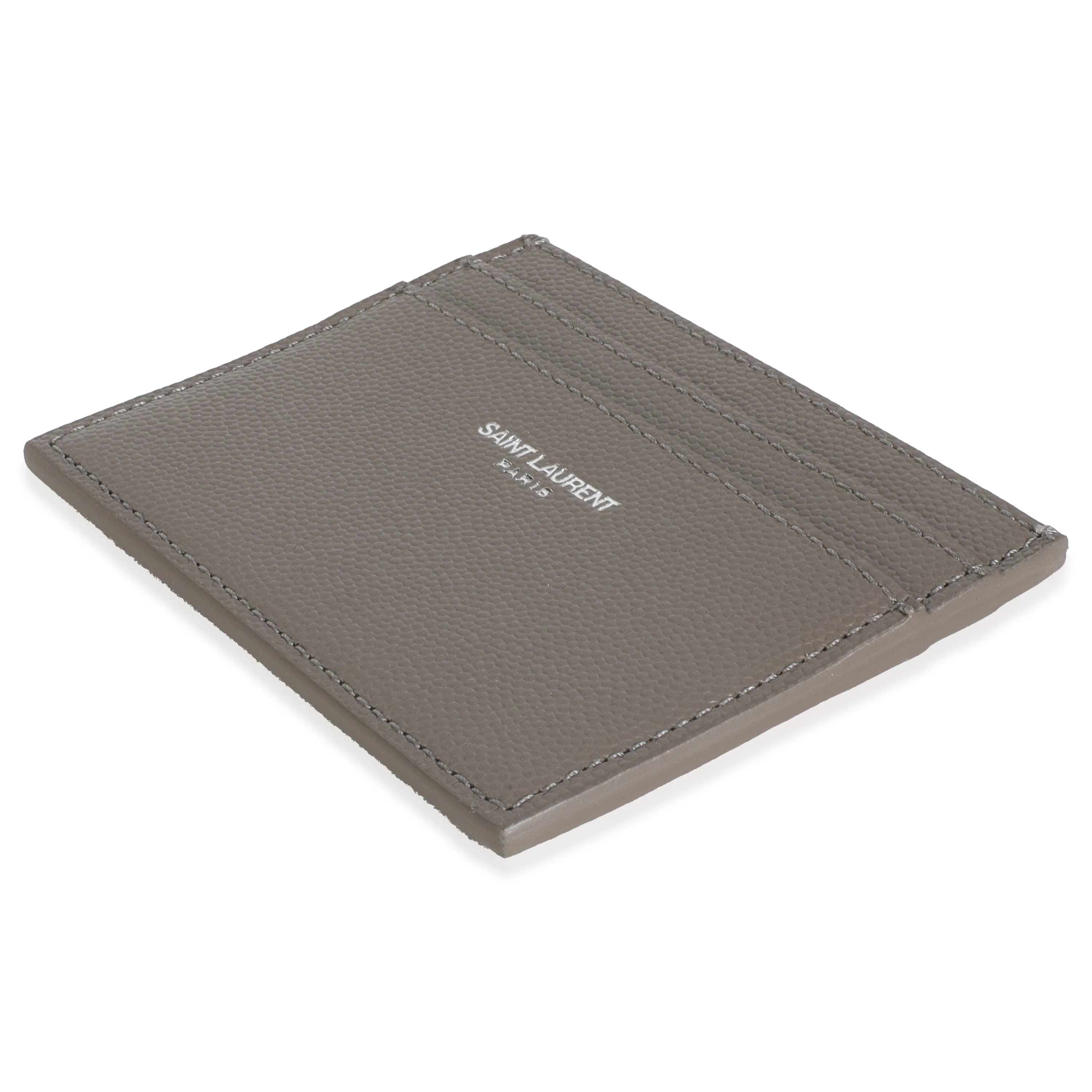 Light Grey Grain De Poudre Credit Card Case - Image 6