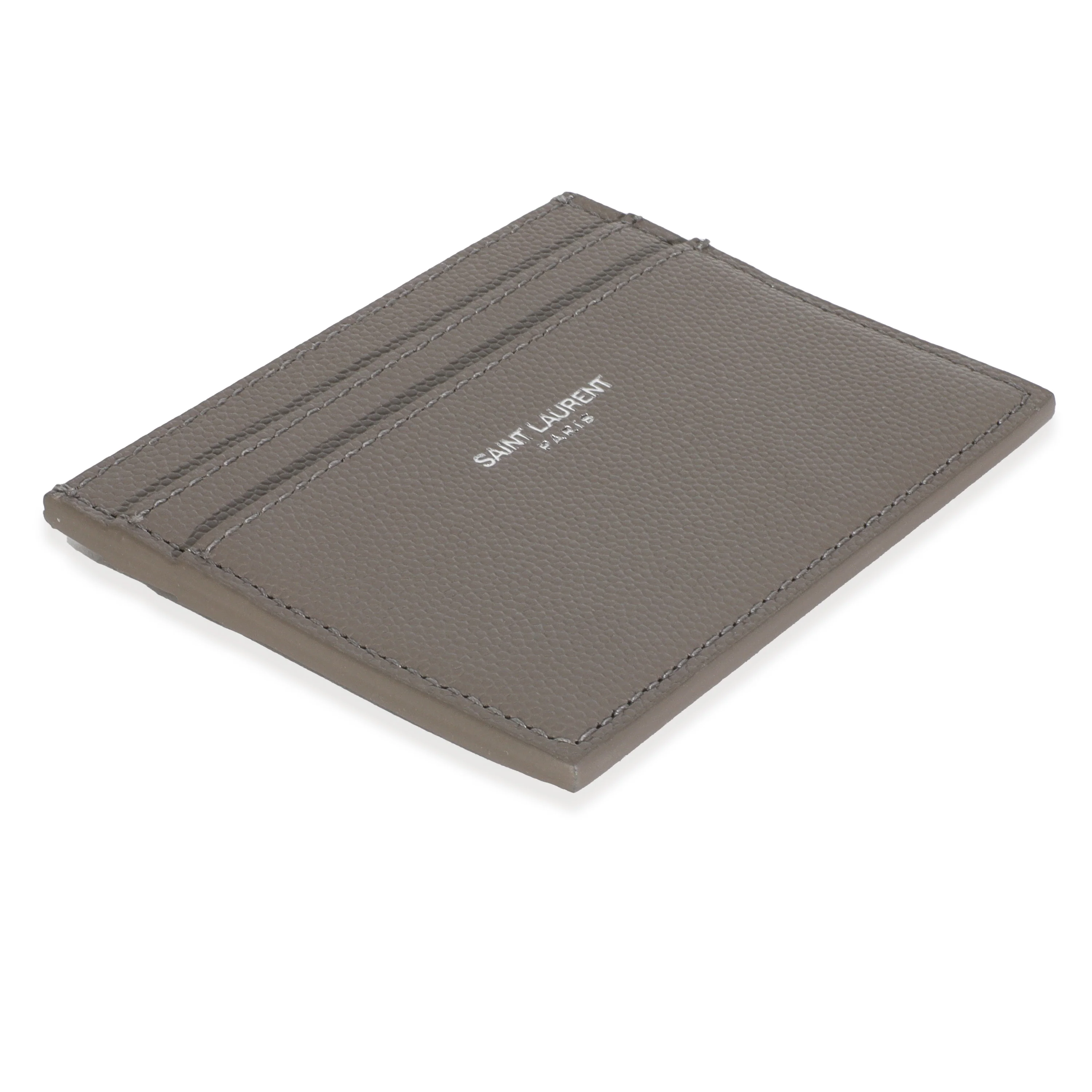 Light Grey Grain De Poudre Credit Card Case - Image 7