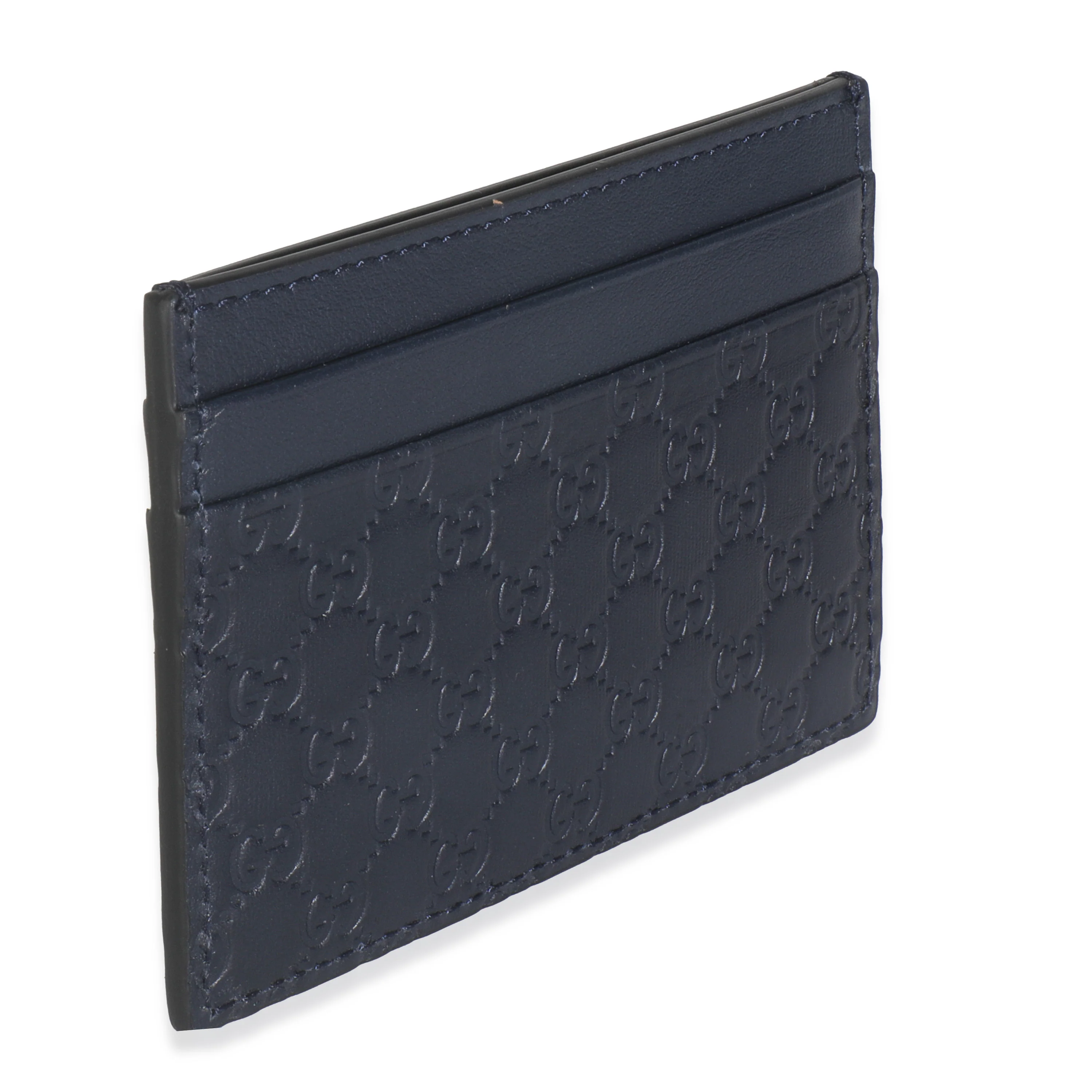 Navy Microguccissima Card Case - Image 3