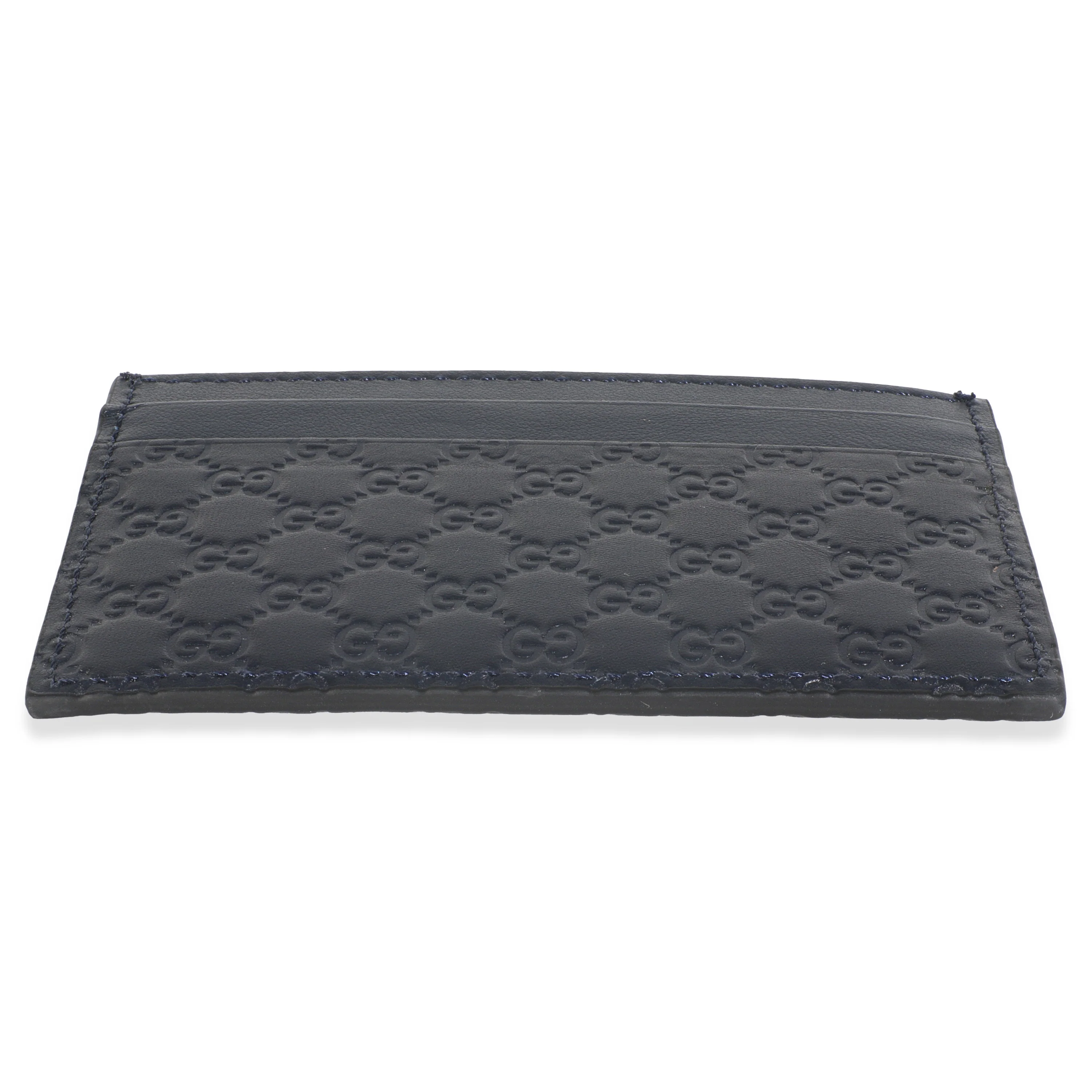 Navy Microguccissima Card Case - Image 5
