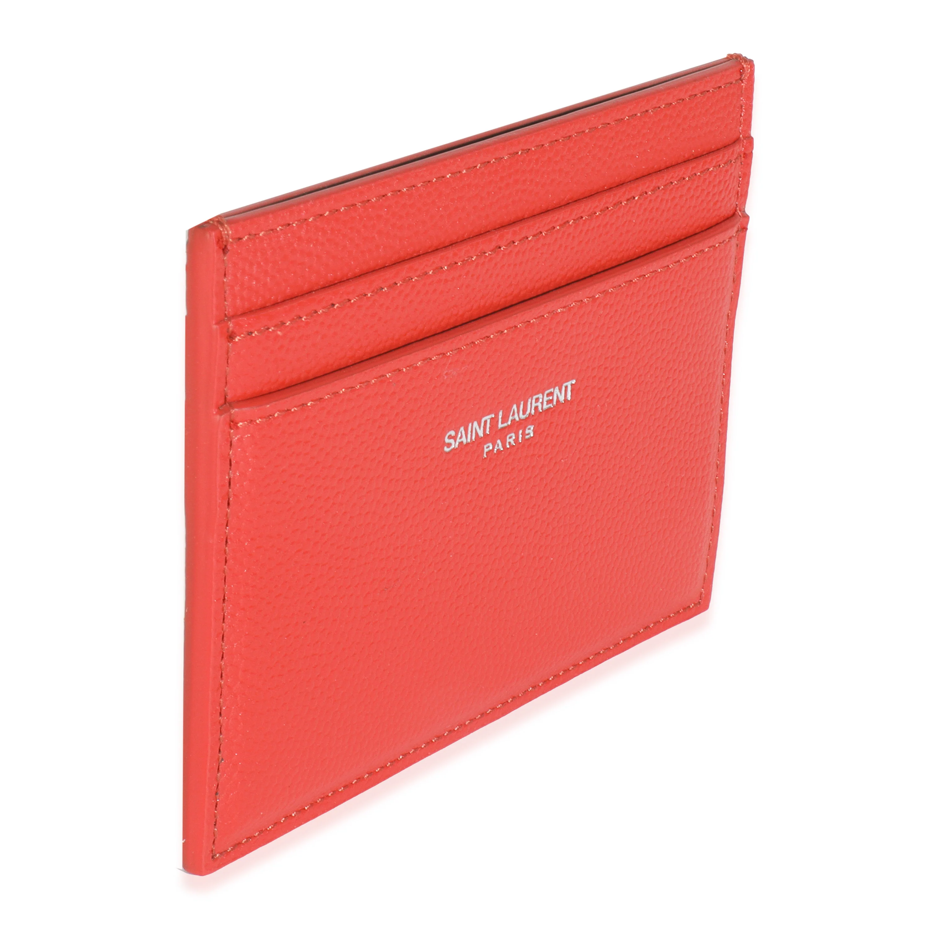Red Grain De Poudre Credit Card Case - Image 3