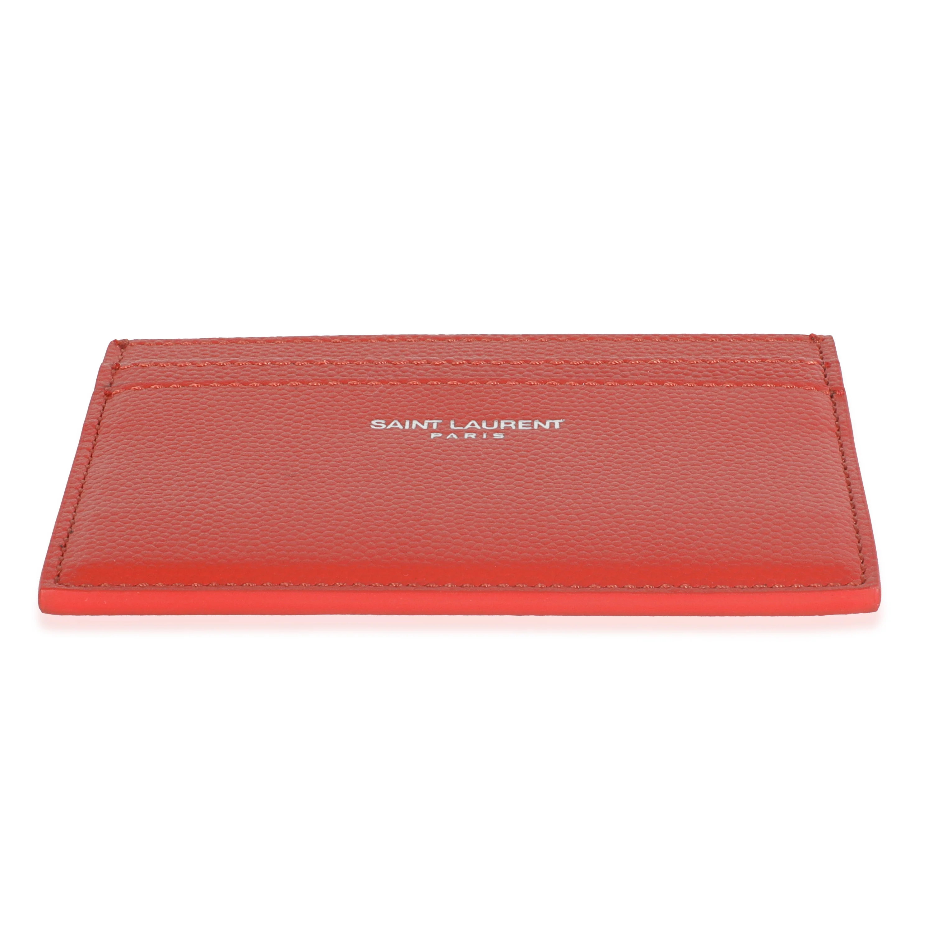 Red Grain De Poudre Credit Card Case - Image 5