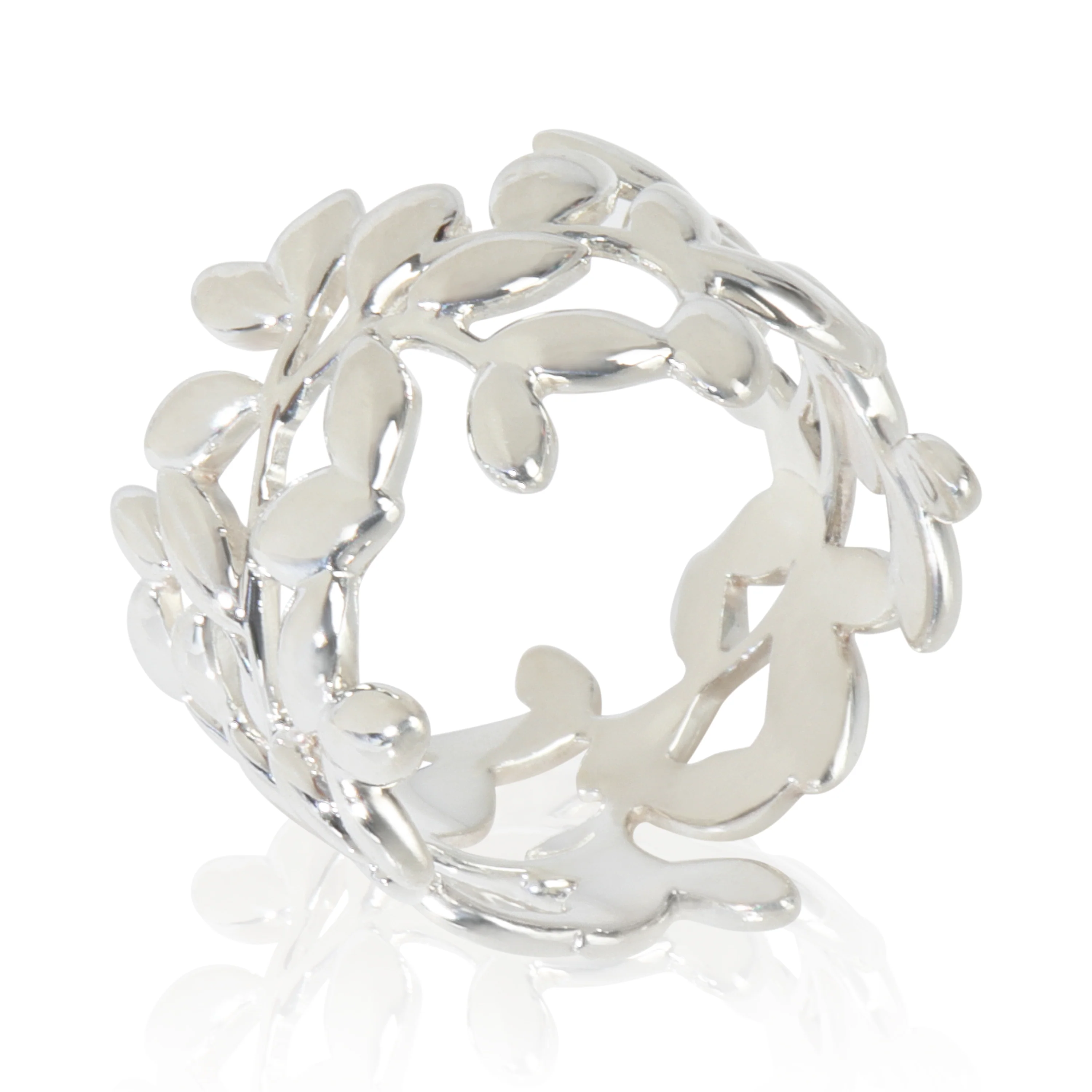 Sterling Silver  Paloma Picasso Olive Leaf Ring - Image 3