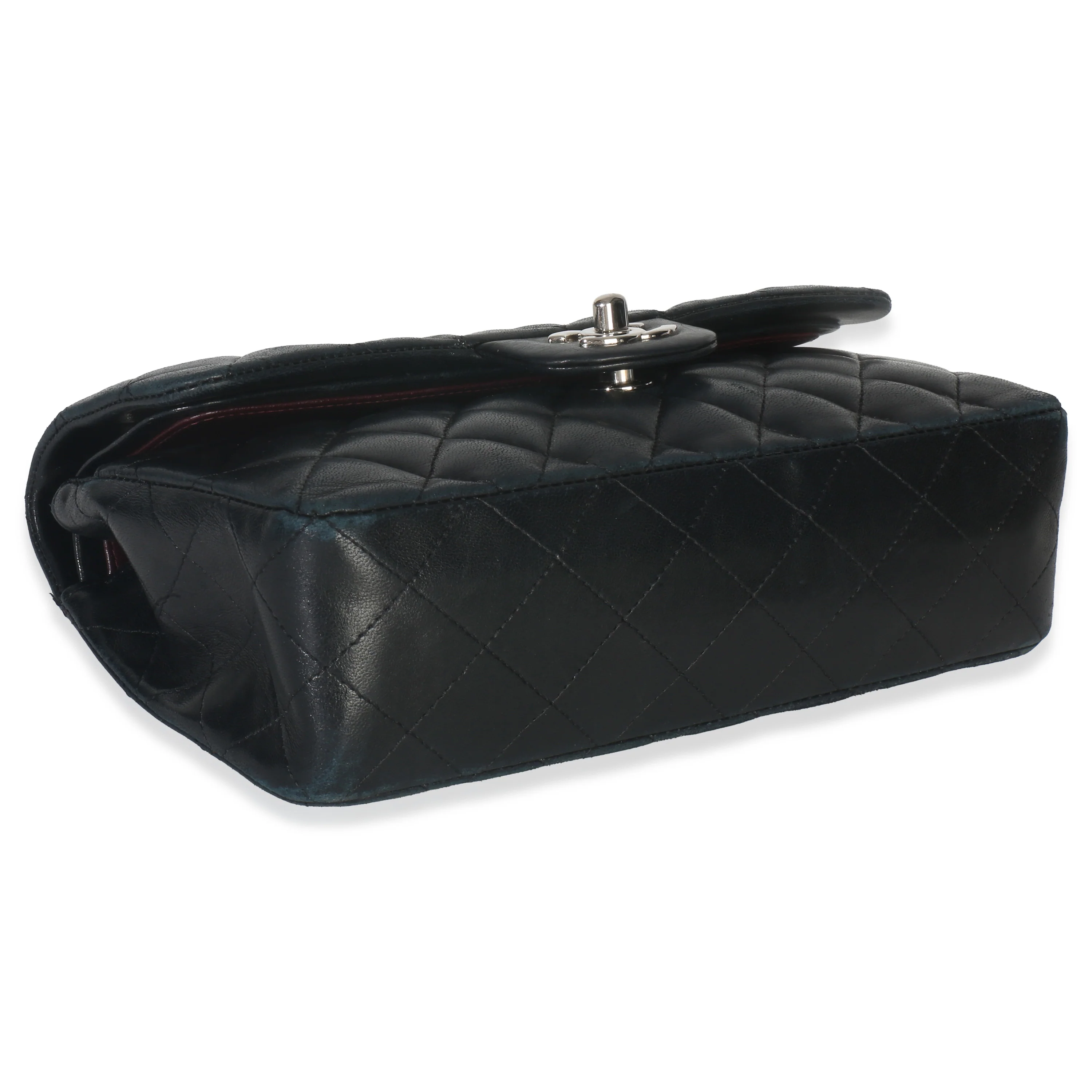 Black Quilted Lambskin Small Classic Double Flap Bag - Image 6