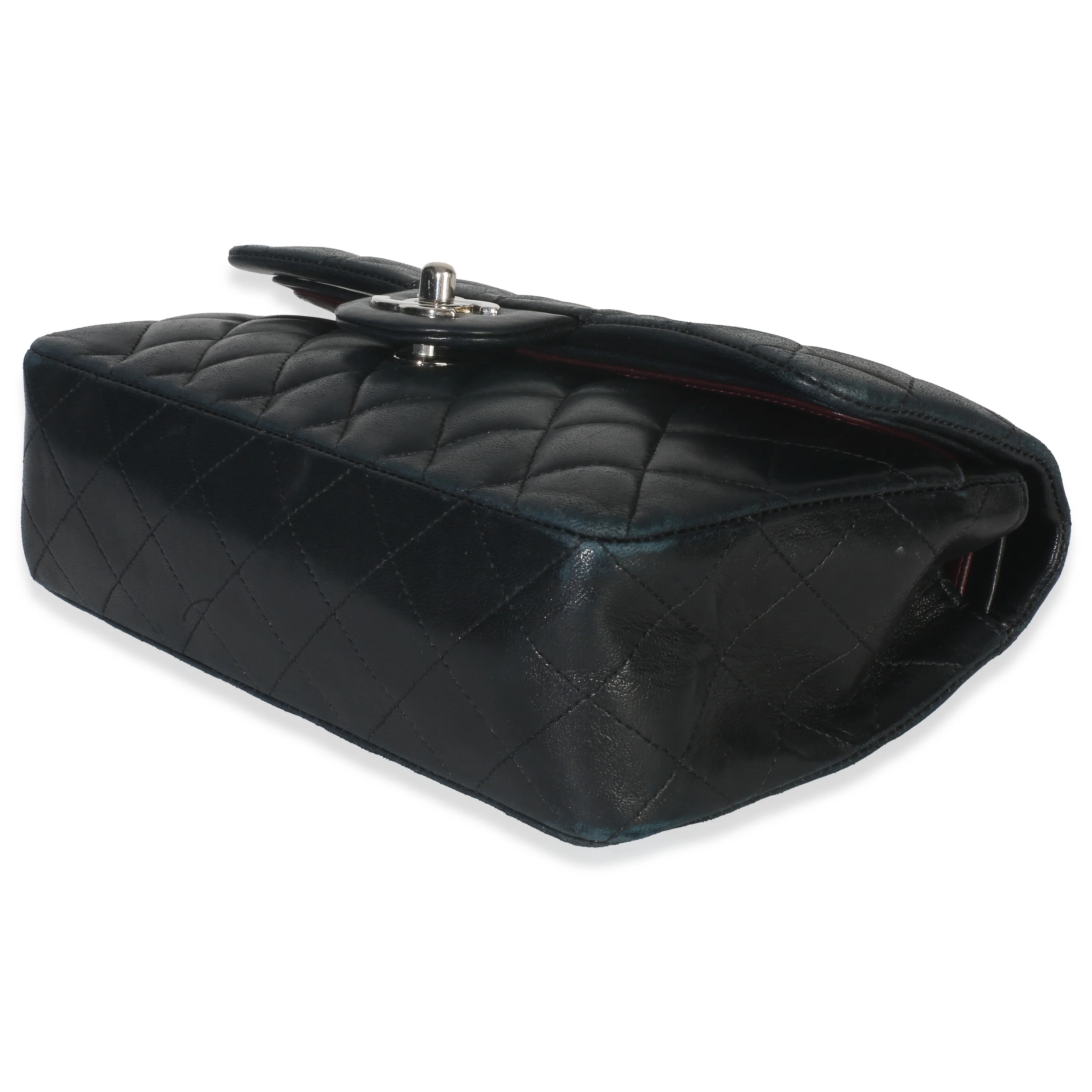Black Quilted Lambskin Small Classic Double Flap Bag - Image 7