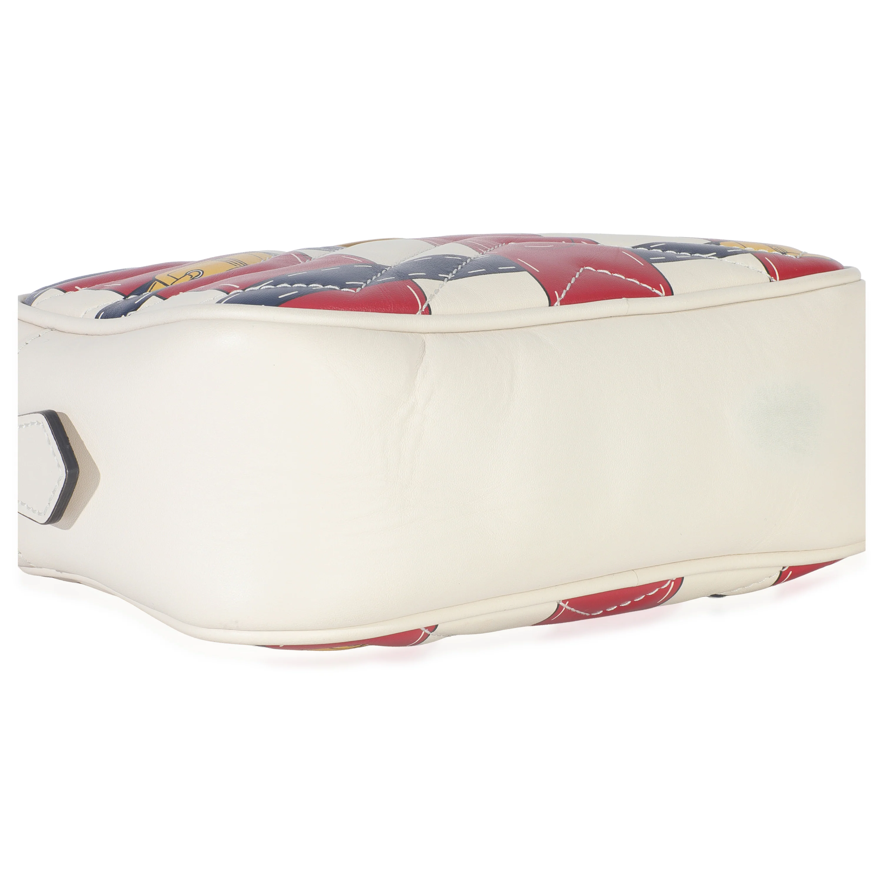 Trompe LOeil Print Calfskin Matelasse Small GG Marmont Camera Bag - Image 6