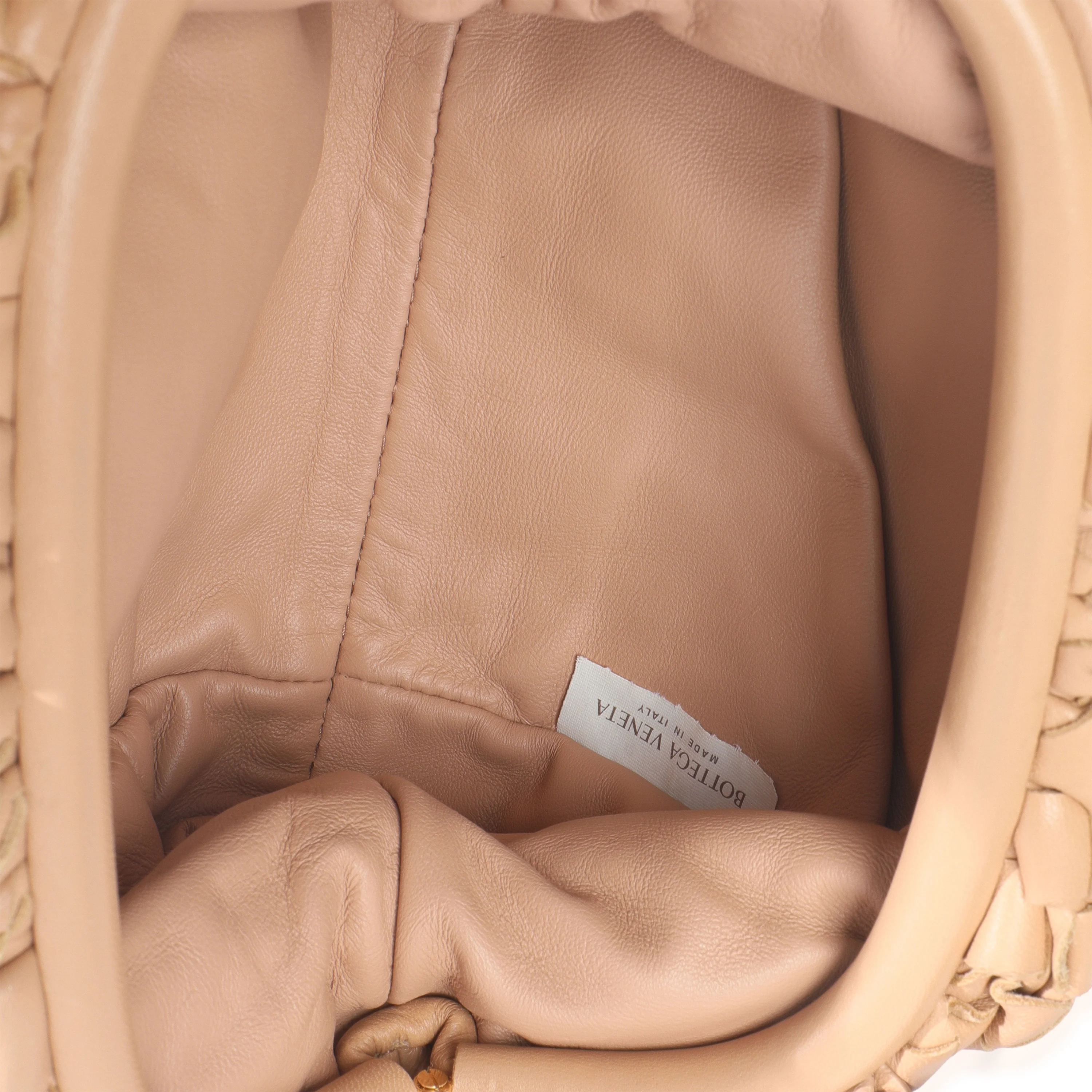 Almond Nappa Intrecciato The Mini Pouch - Image 10