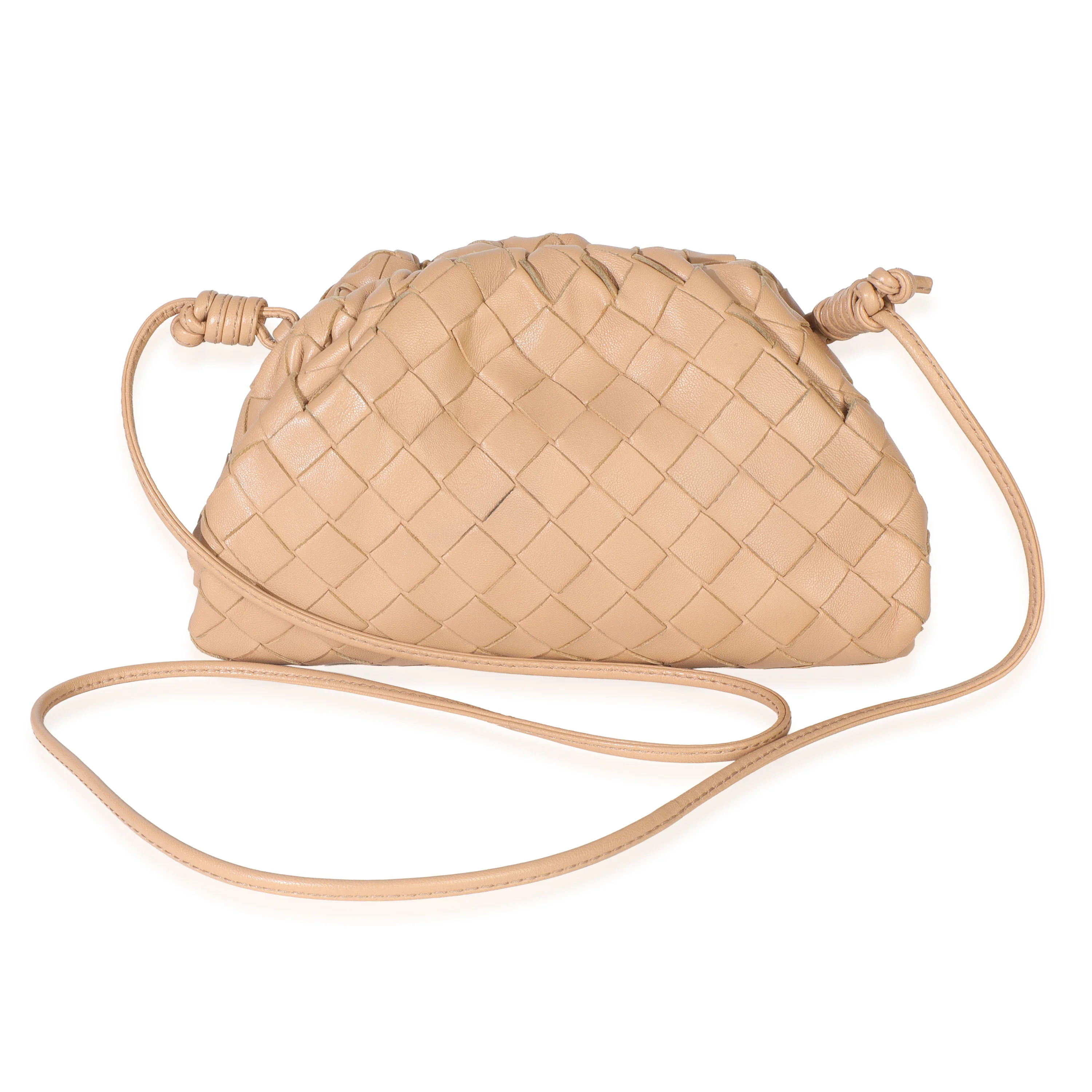 Almond Nappa Intrecciato The Mini Pouch - Image 4