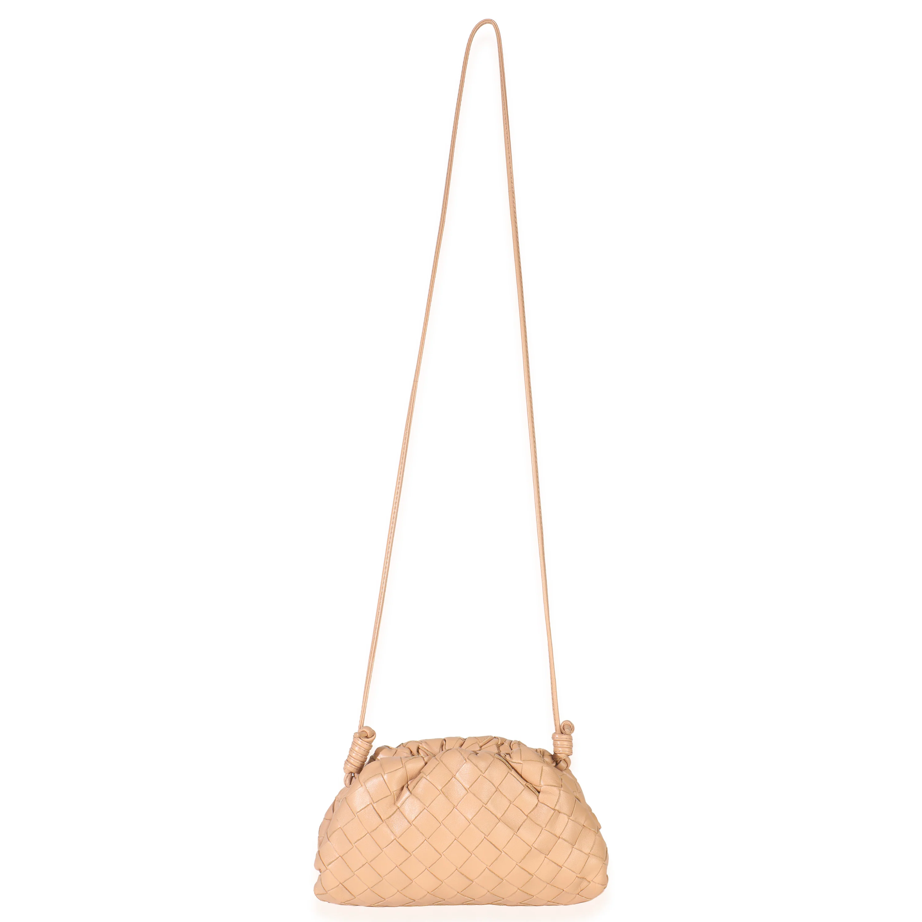 Almond Nappa Intrecciato The Mini Pouch - Image 9