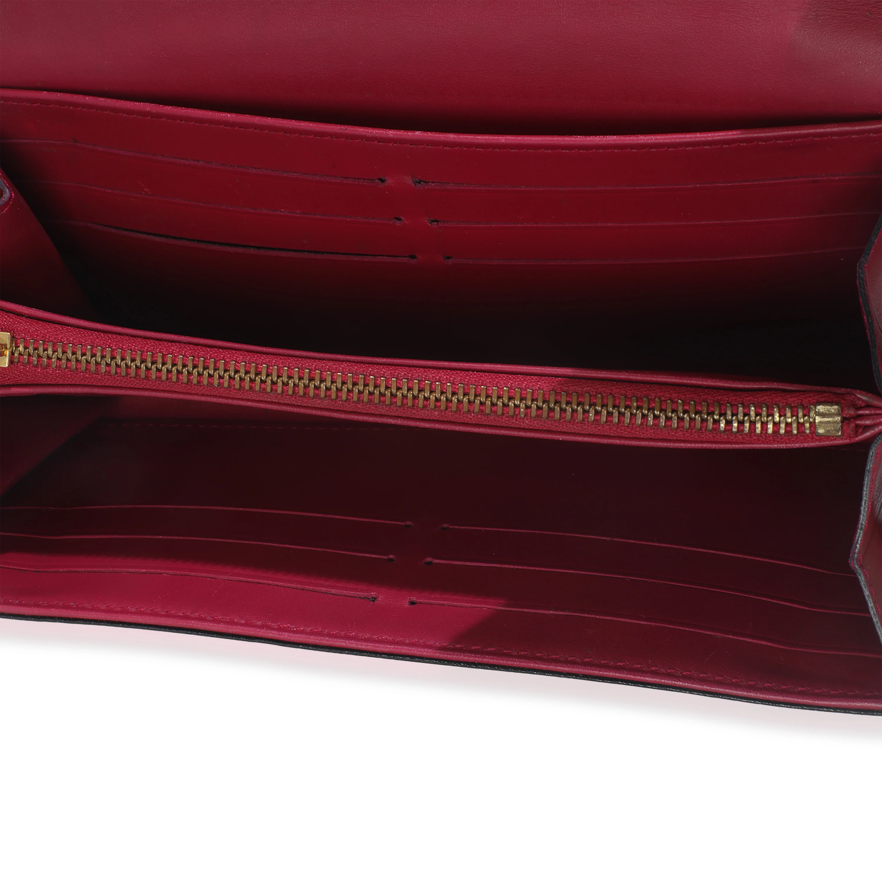 Rose Pop Monogram Vernis Sarah Chain Wallet - Image 5