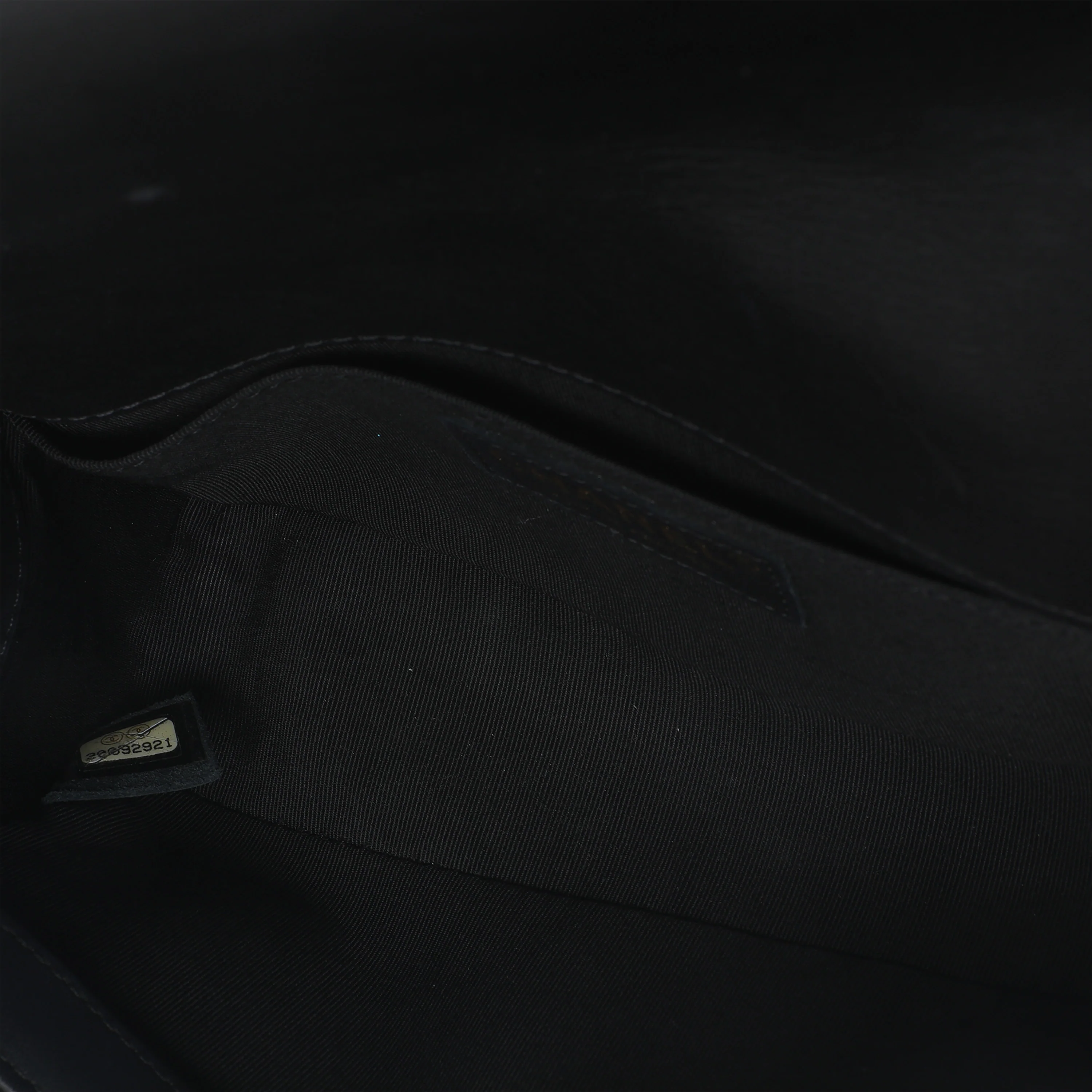 Black Quilted Velvet Strass Small Boy Bag - Image 8