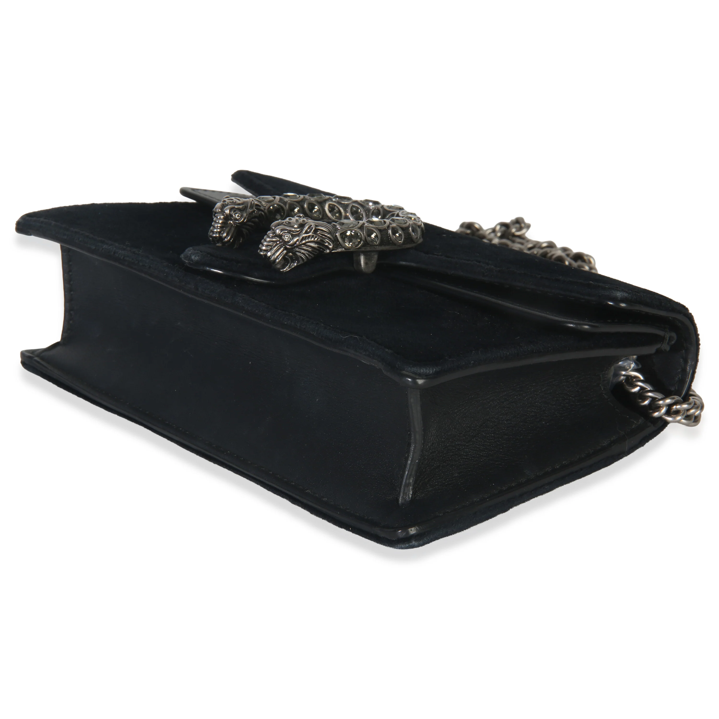 Black Velvet Super Mini Dionysus Chain Bag - Image 6