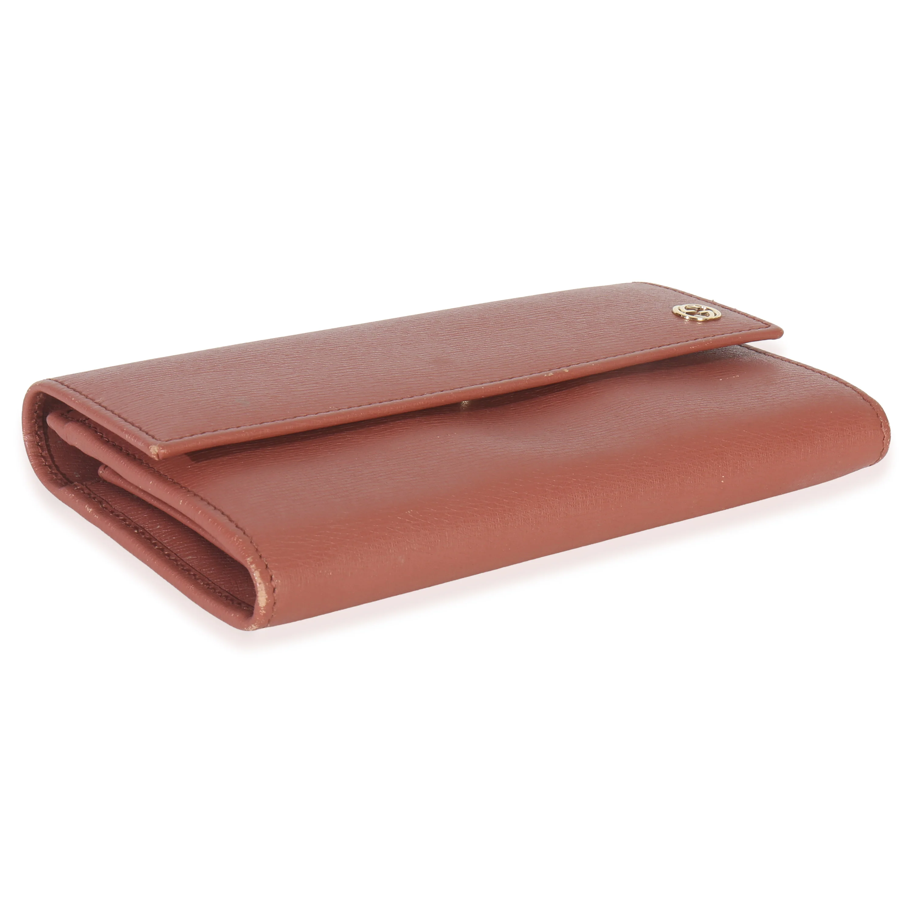 Pink Leather Interlocking G Continental Wallet - Image 6