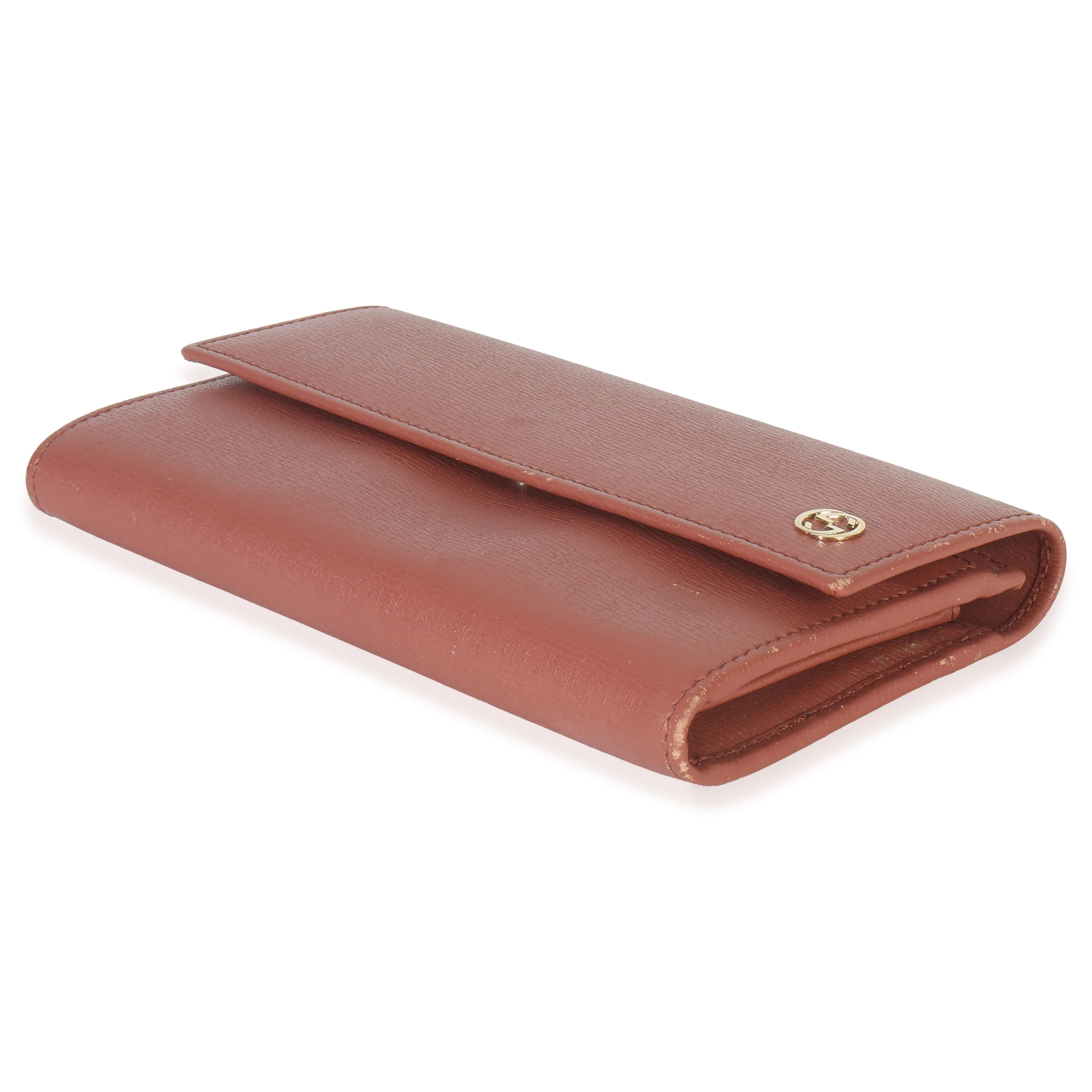 Pink Leather Interlocking G Continental Wallet - Image 7