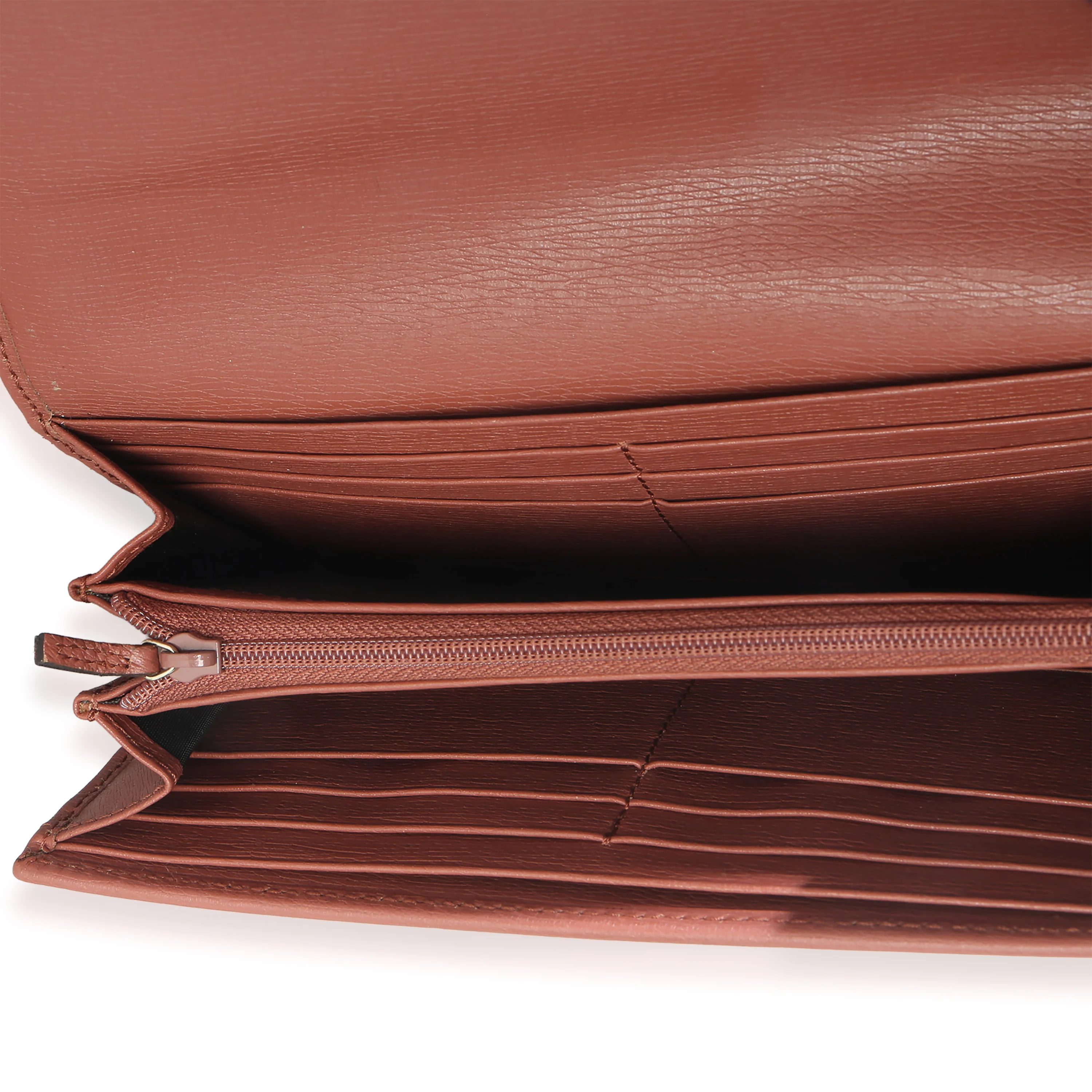 Pink Leather Interlocking G Continental Wallet - Image 8