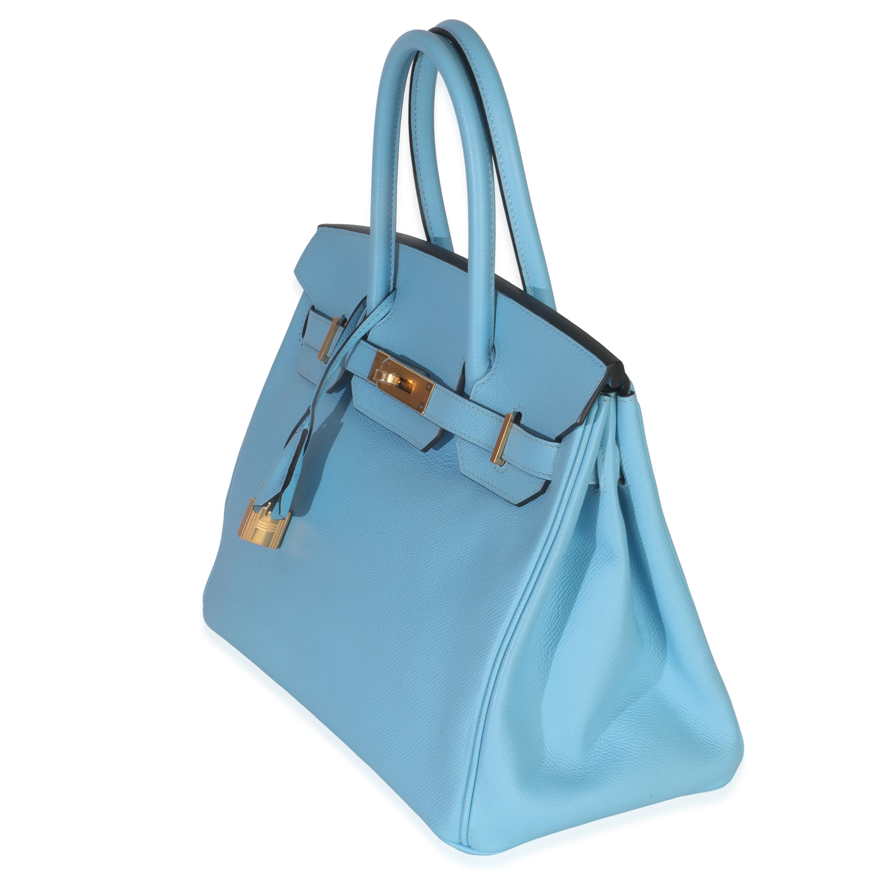 Blue Celeste Epsom Birkin 30 GHW - Image 3