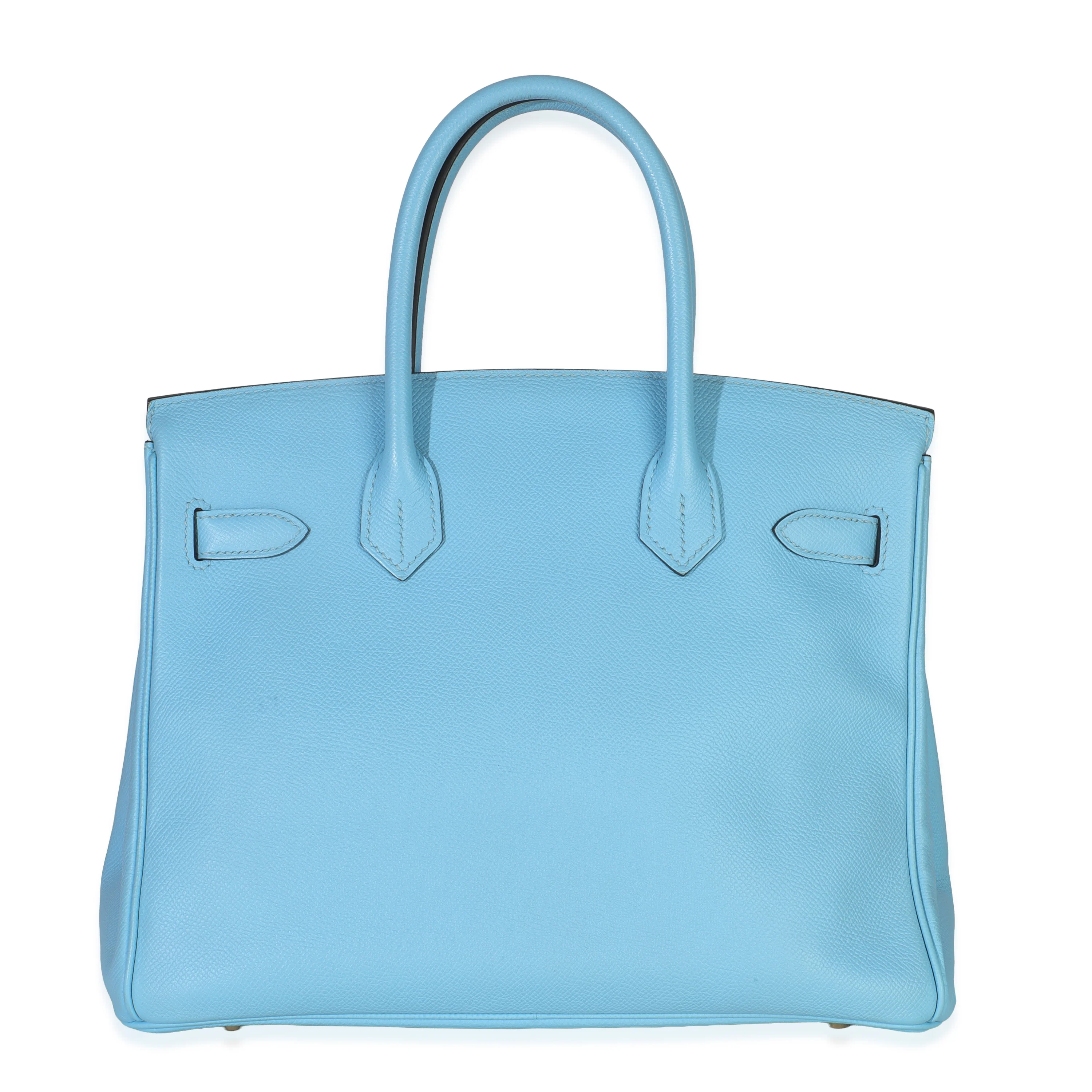 Blue Celeste Epsom Birkin 30 GHW - Image 4