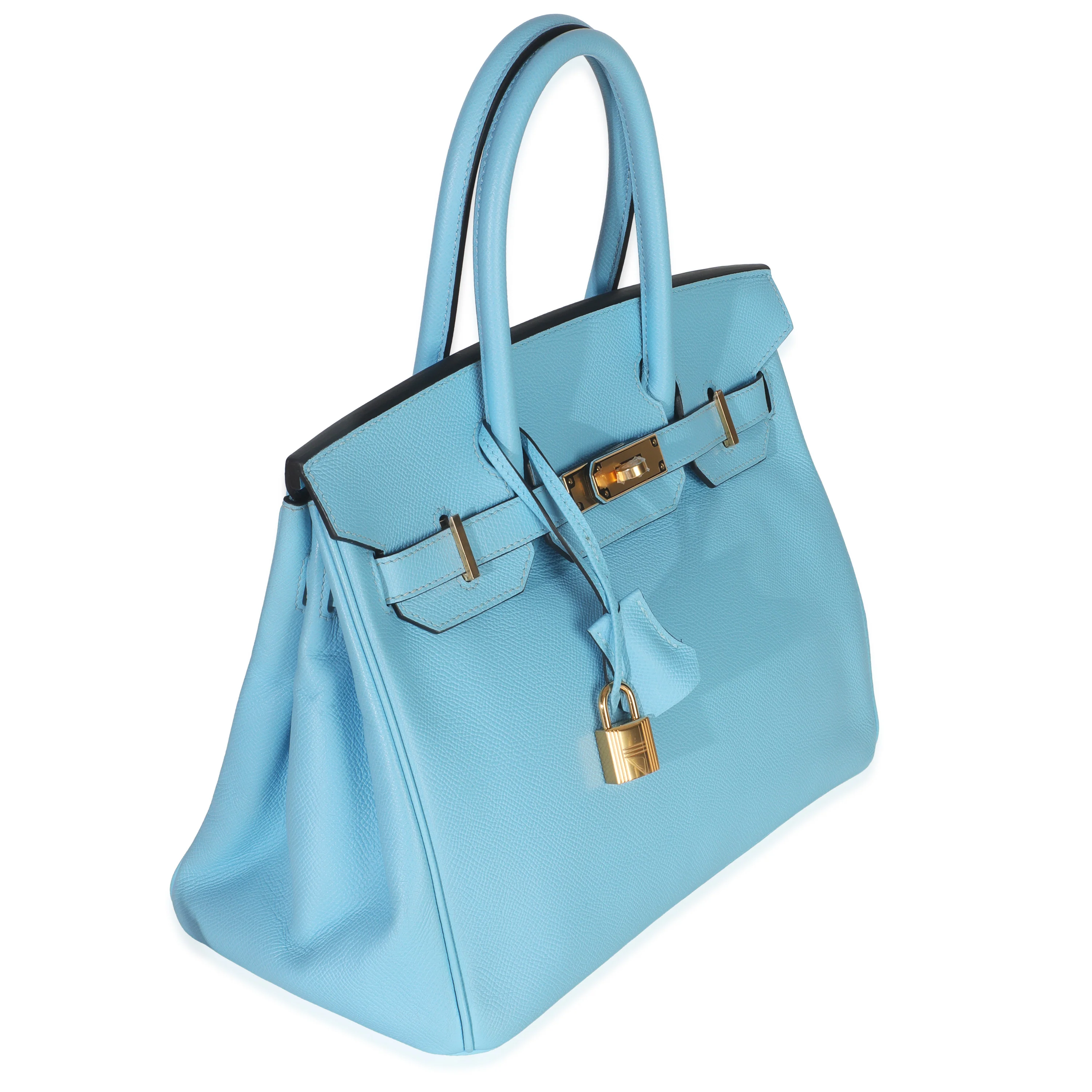 Blue Celeste Epsom Birkin 30 GHW - Image 7