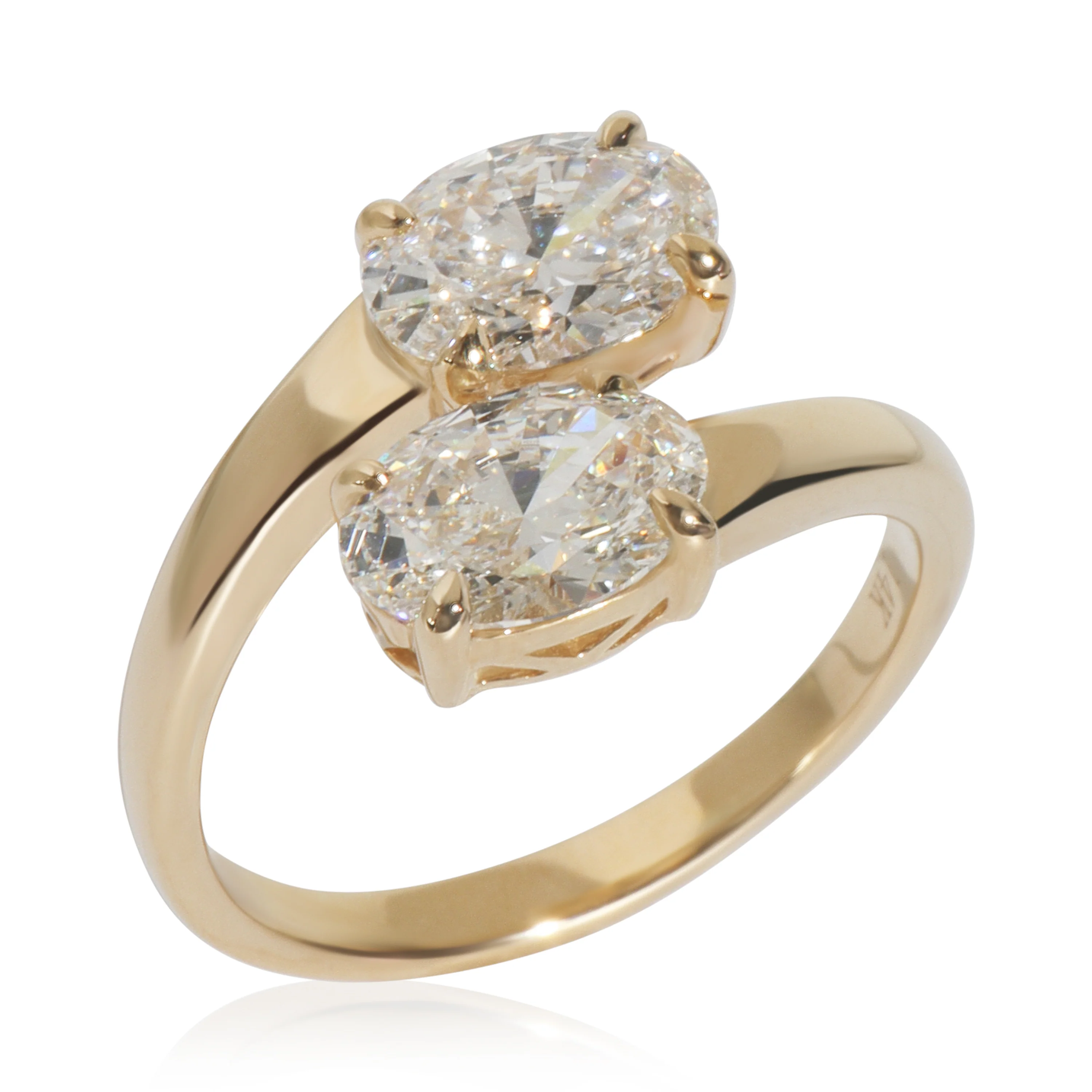 2.01 ctw Yellow Gold Lab-Grown Diamond Ring - Image 4