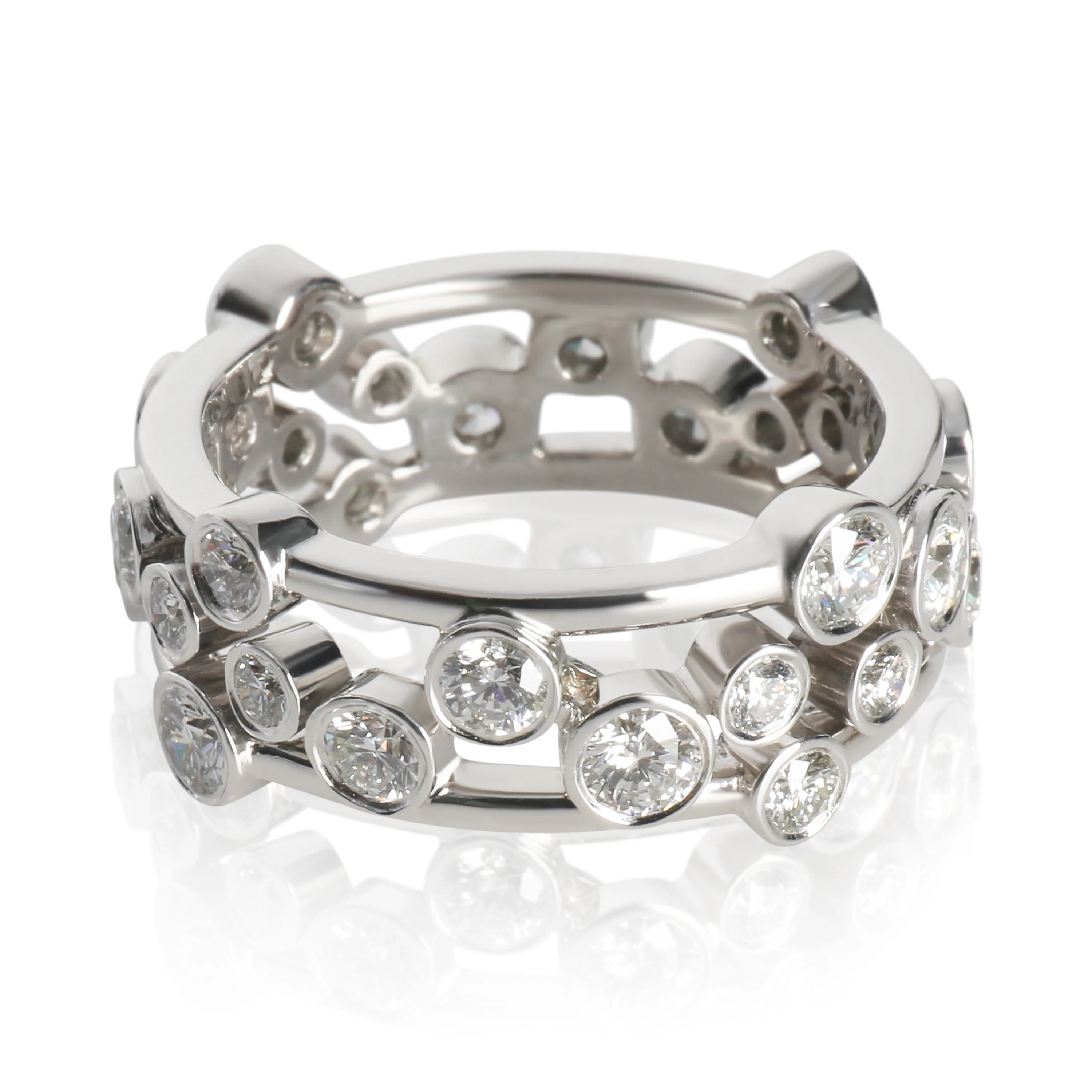 Platinum Diamond Bubbles Ring - Image 3