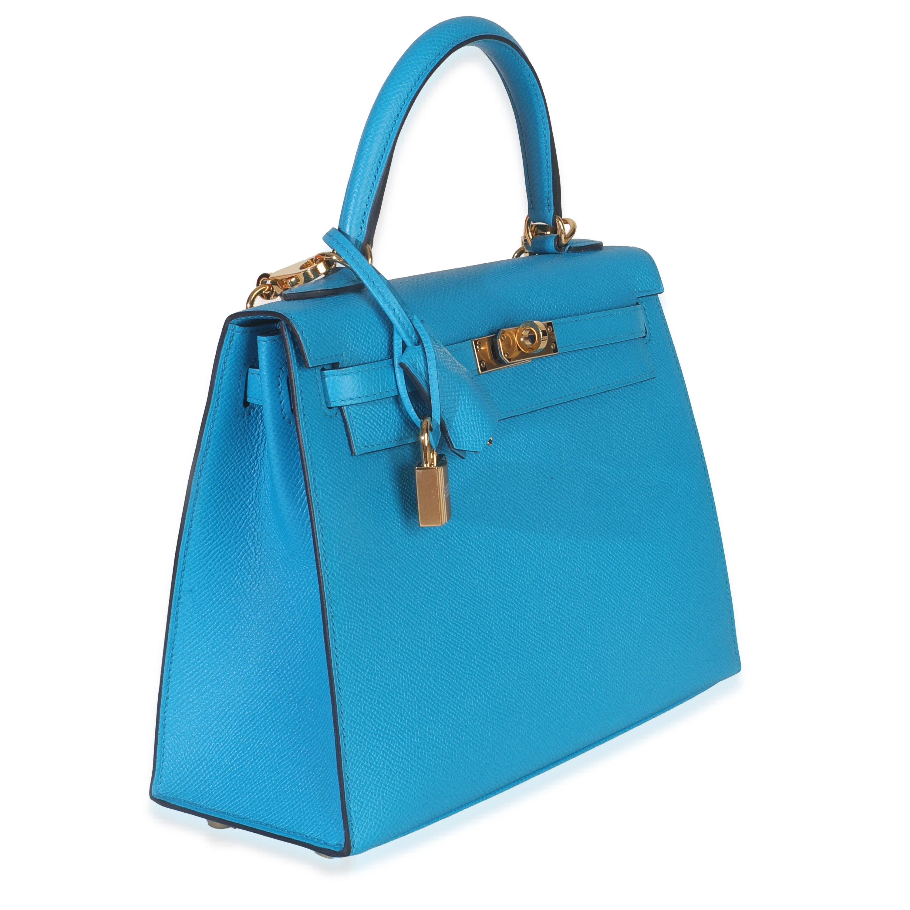 Blue Frida Epsom Sellier Kelly 25 GHW - Image 3