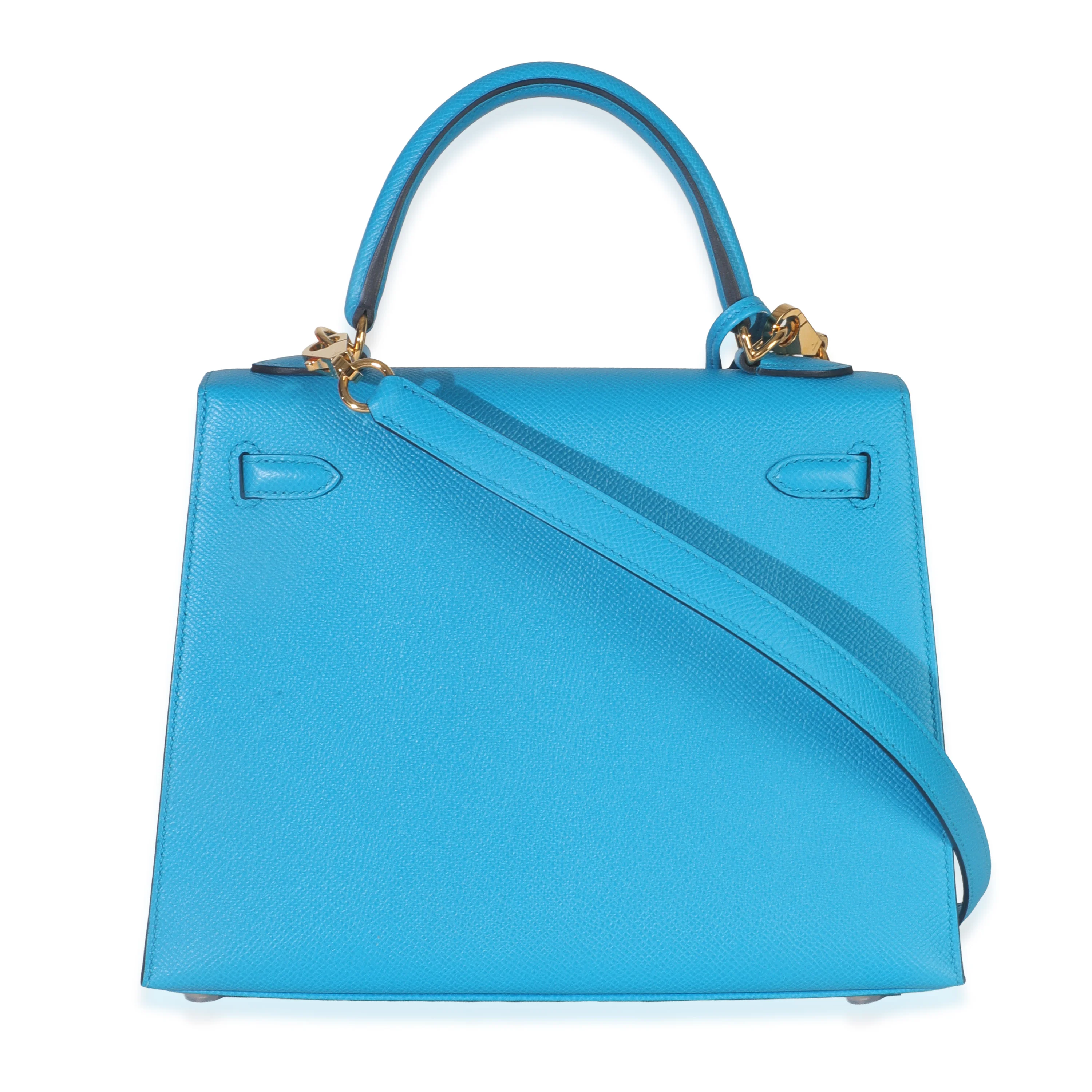 Blue Frida Epsom Sellier Kelly 25 GHW - Image 4