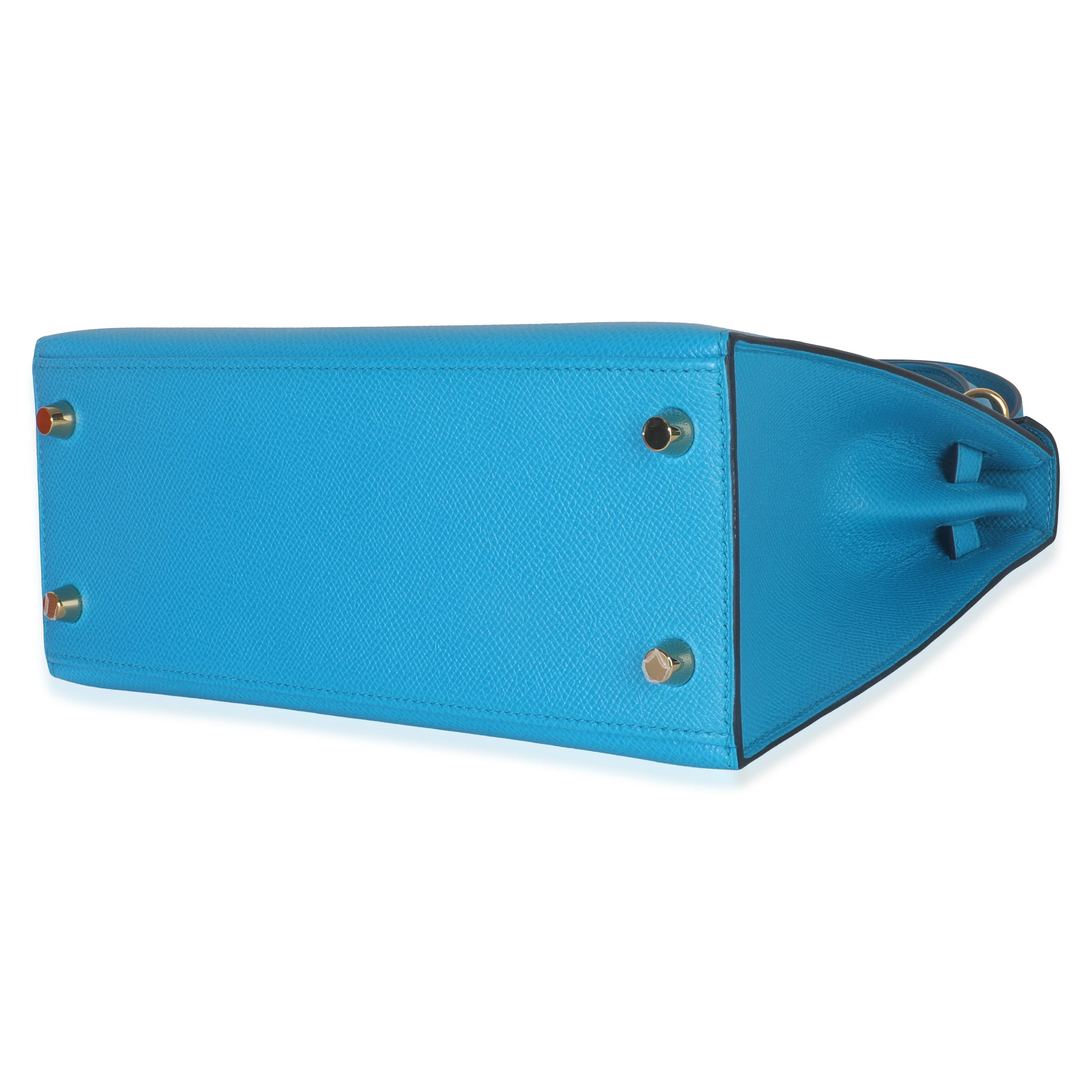 Blue Frida Epsom Sellier Kelly 25 GHW - Image 7